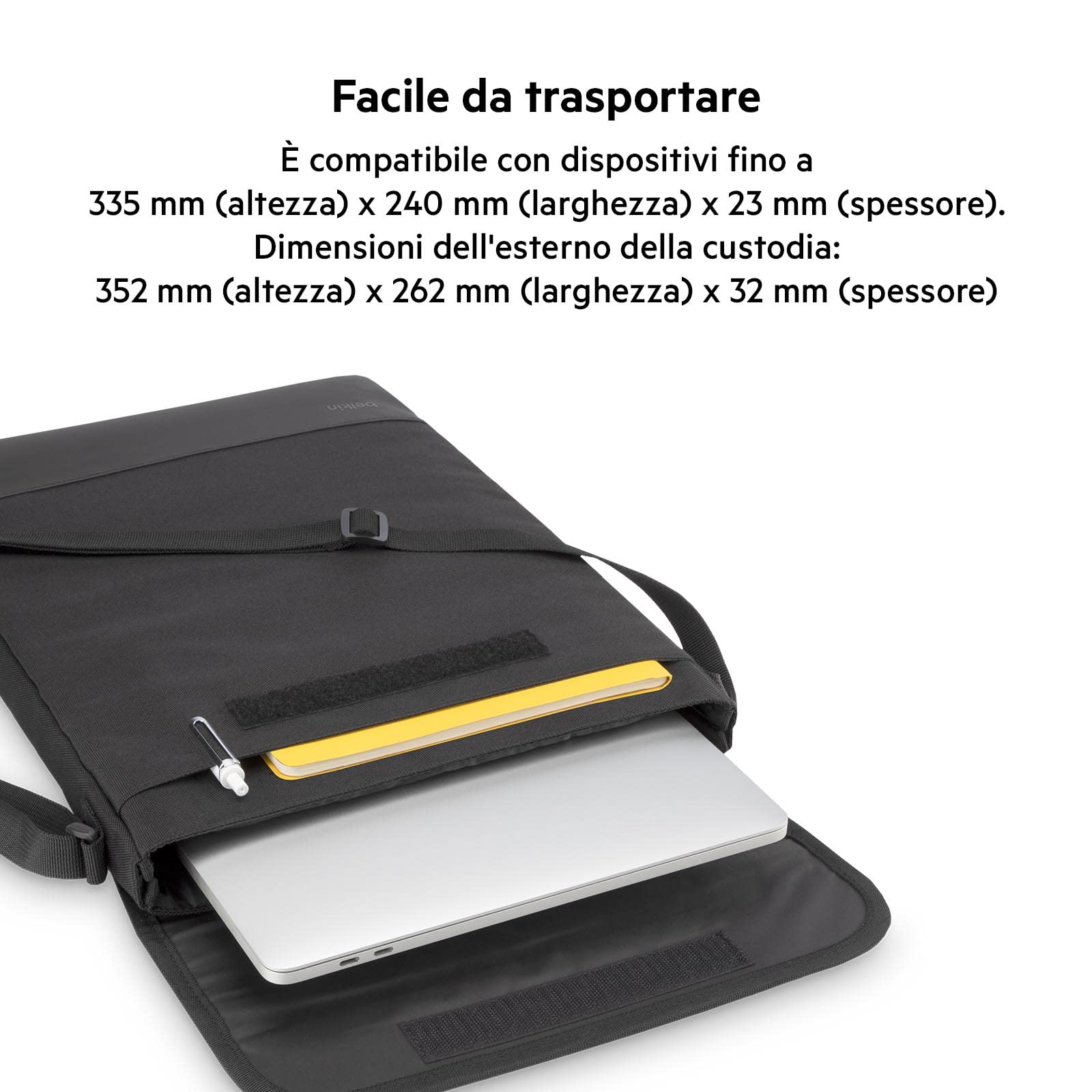 belkin-eda001-custodia-con-tracolla-per-laptop-tablet-e-chromebook-11-13-compati image 3