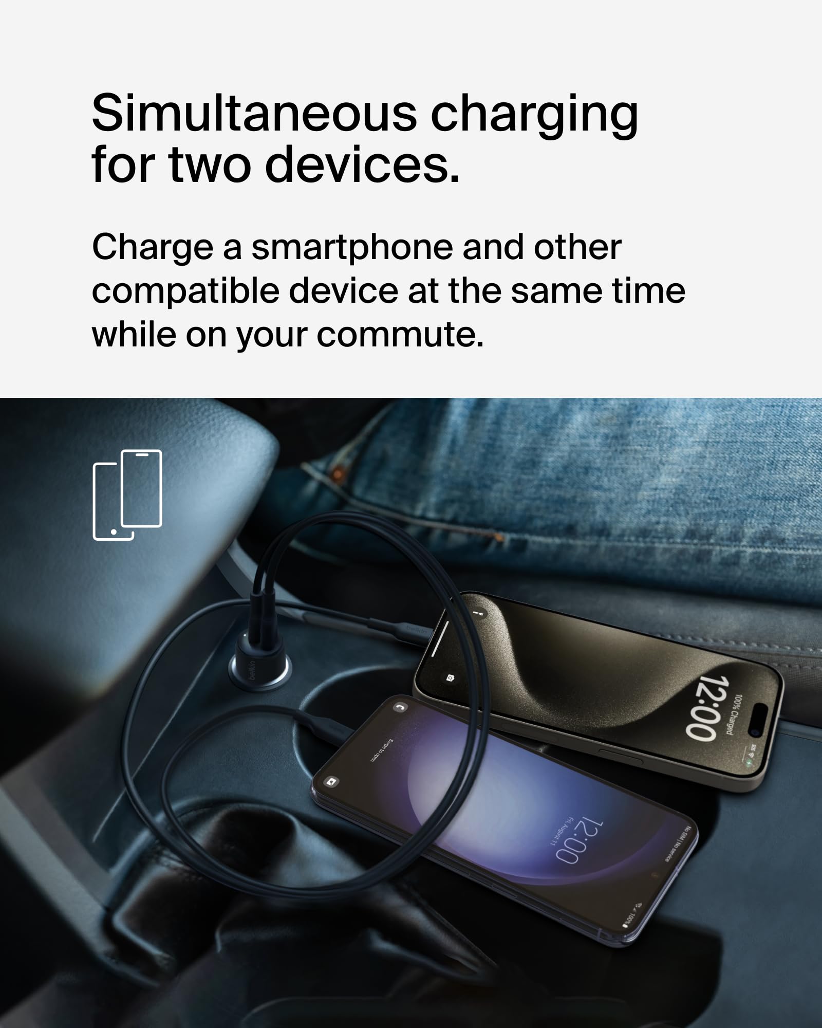 belkin-boostcharge-caricabatteria-da-auto-42-w-dual-port-con-usb-c-pps-30-w-e-us image 2