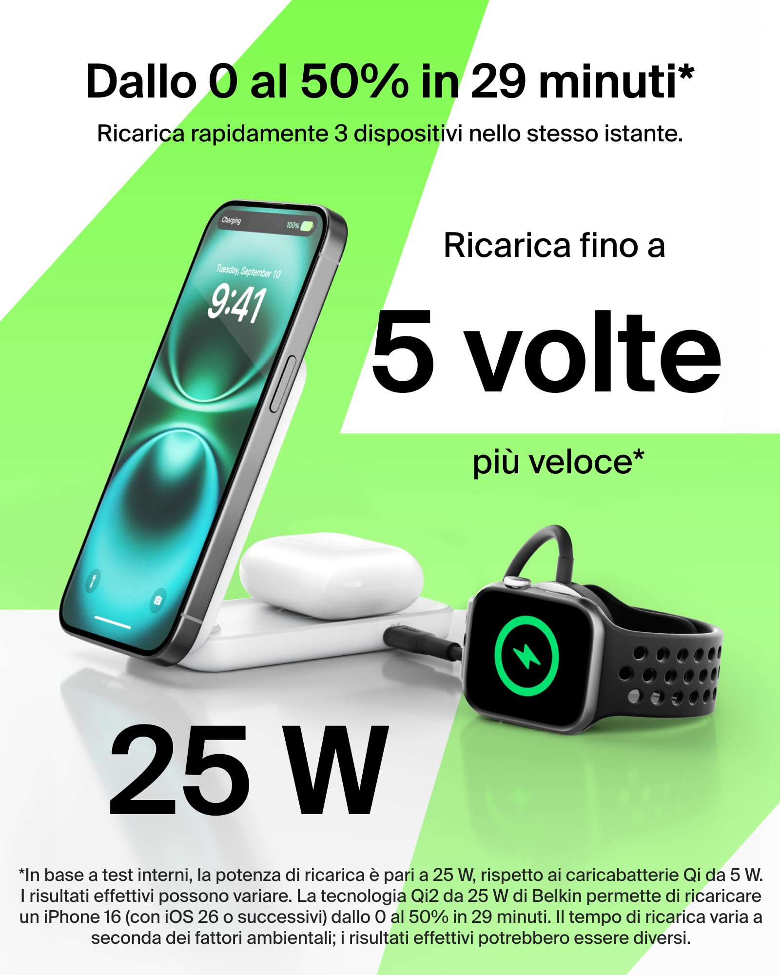 belkin-ultracharge-caricatore-wireless-qi2-2-in-1-25w-compatibile-magsafe-per-ip image 2