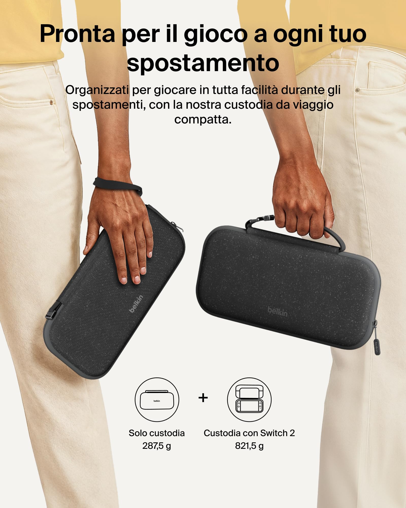 belkin-gaming-custodia-da-viaggio-rigida-per-nintendo-switch-2-con-scomparto-air image 4