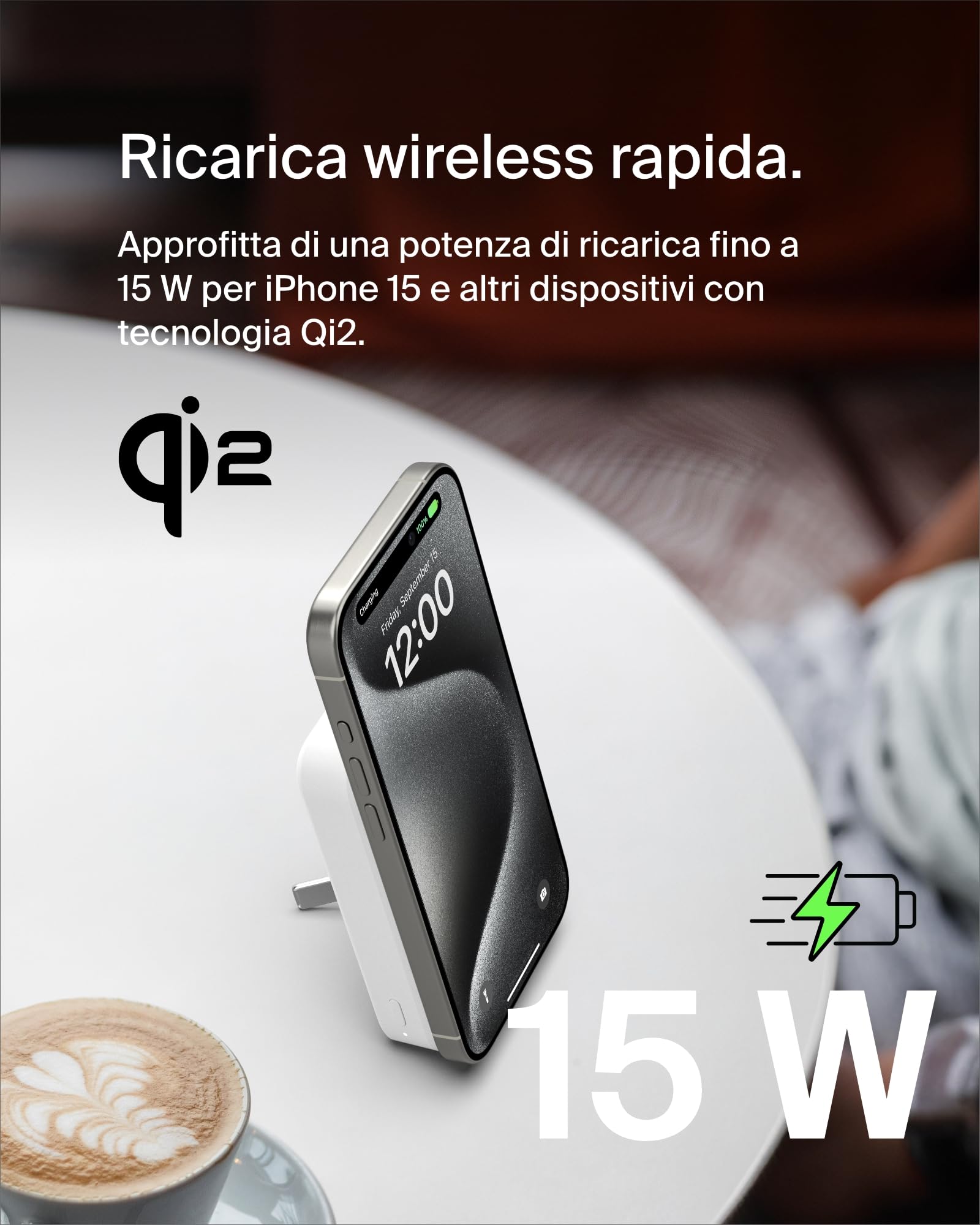 belkin-boostcharge-pro-10-000-mah-qi2-wireless-power-bank-with-magsafe-compatibi image 2