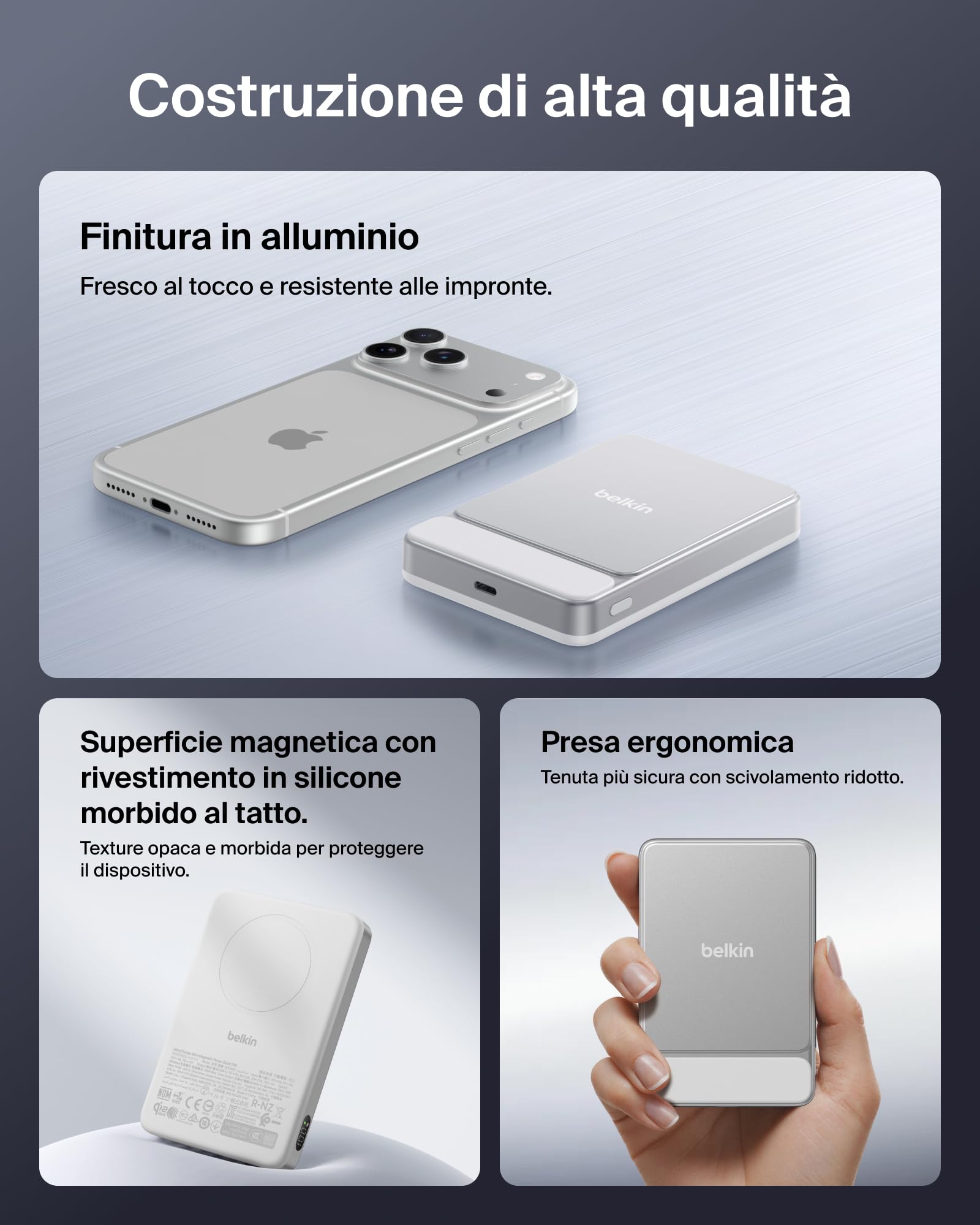belkin-ultracharge-power-bank-magnetico-qi2-25w-10000-mah-con-cavo-usb-c-incluso image 7