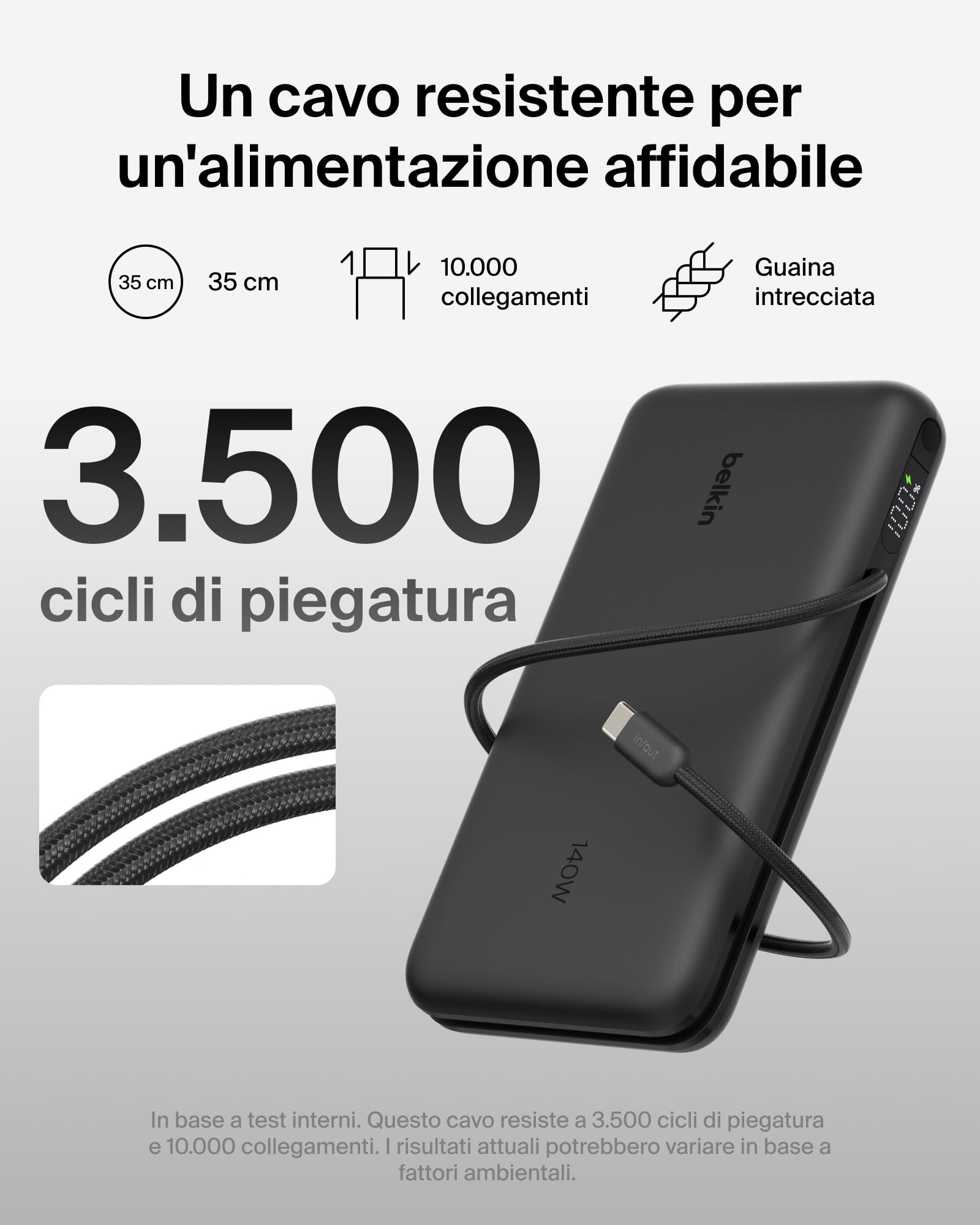 belkin-ultracharge-pro-power-bank-25000mah-con-cavo-usb-c-integrato-usb-pd-158w- image 8