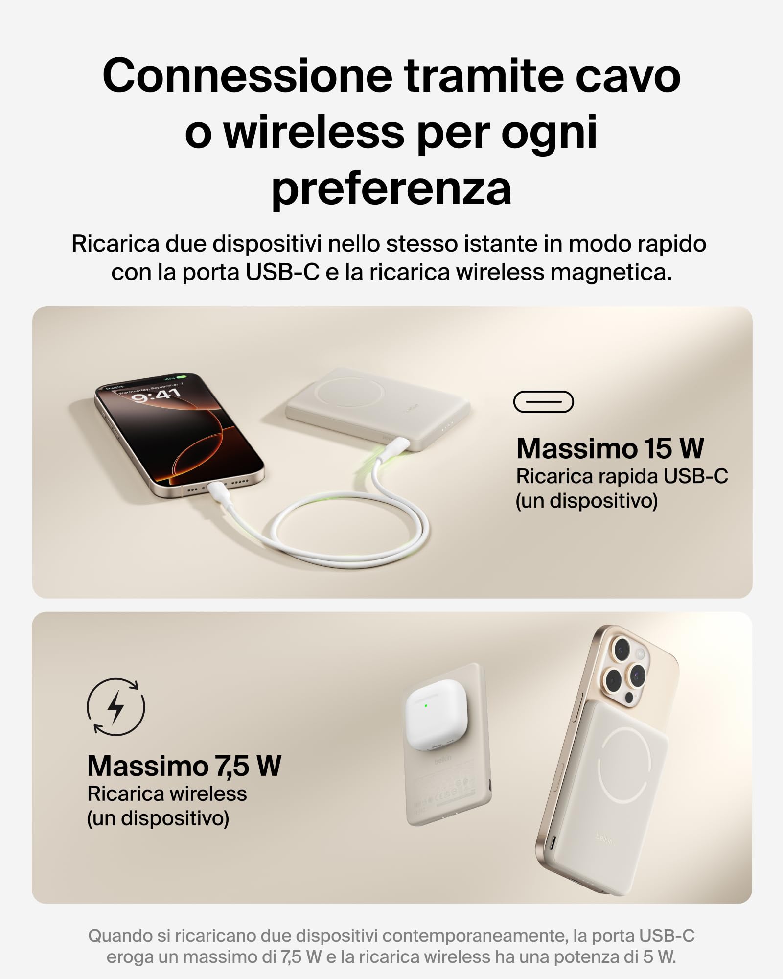 belkin-boostcharge-power-bank-magnetico-5000mah-qi2-7-5w-ultra-sottile-con-anell image 4