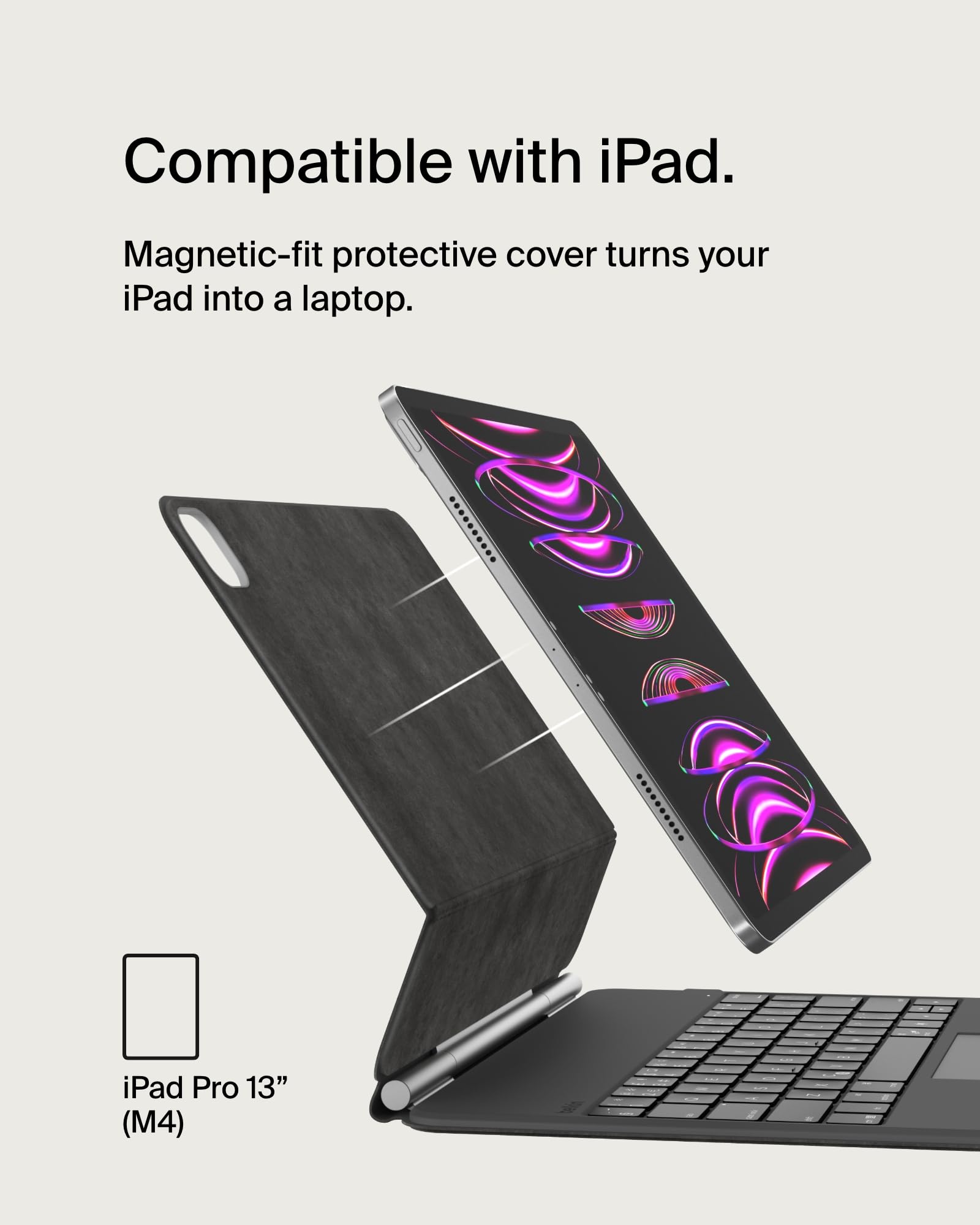 belkin-pro-keyboard-case-con-supporto-magnetico-per-ipad-pro-13-m4-custodia-con- image 7