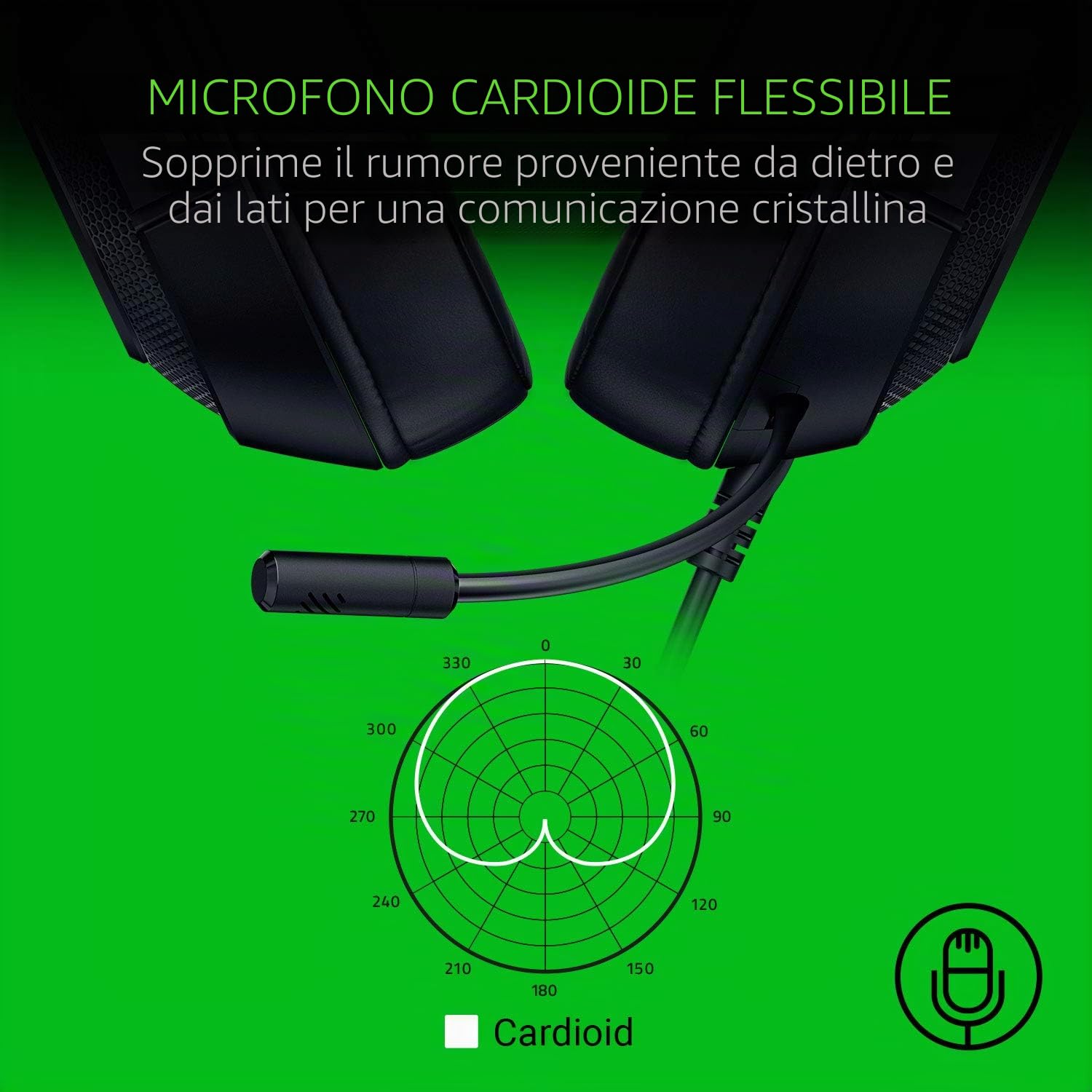 razer-kraken-x-lite-cuffie-gaming-ultraleggere-230g-audio-7-1-microfono-cardioid image 4
