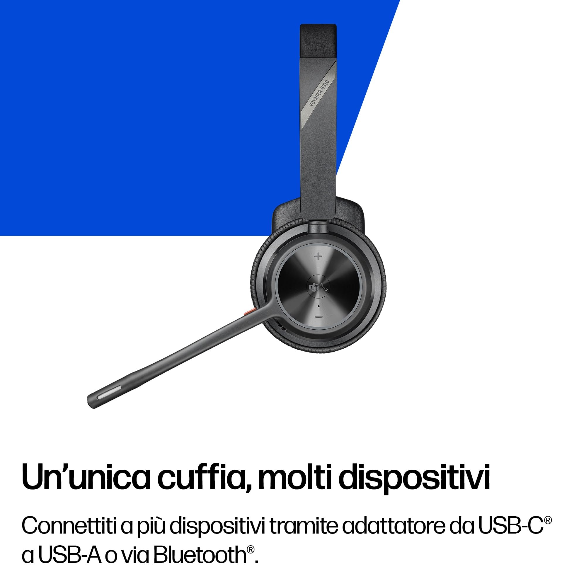 poly-voyager-4310-uc-cuffia-monoaurale-wireless-bluetooth-con-dongle-usb-c-bt700 image 3