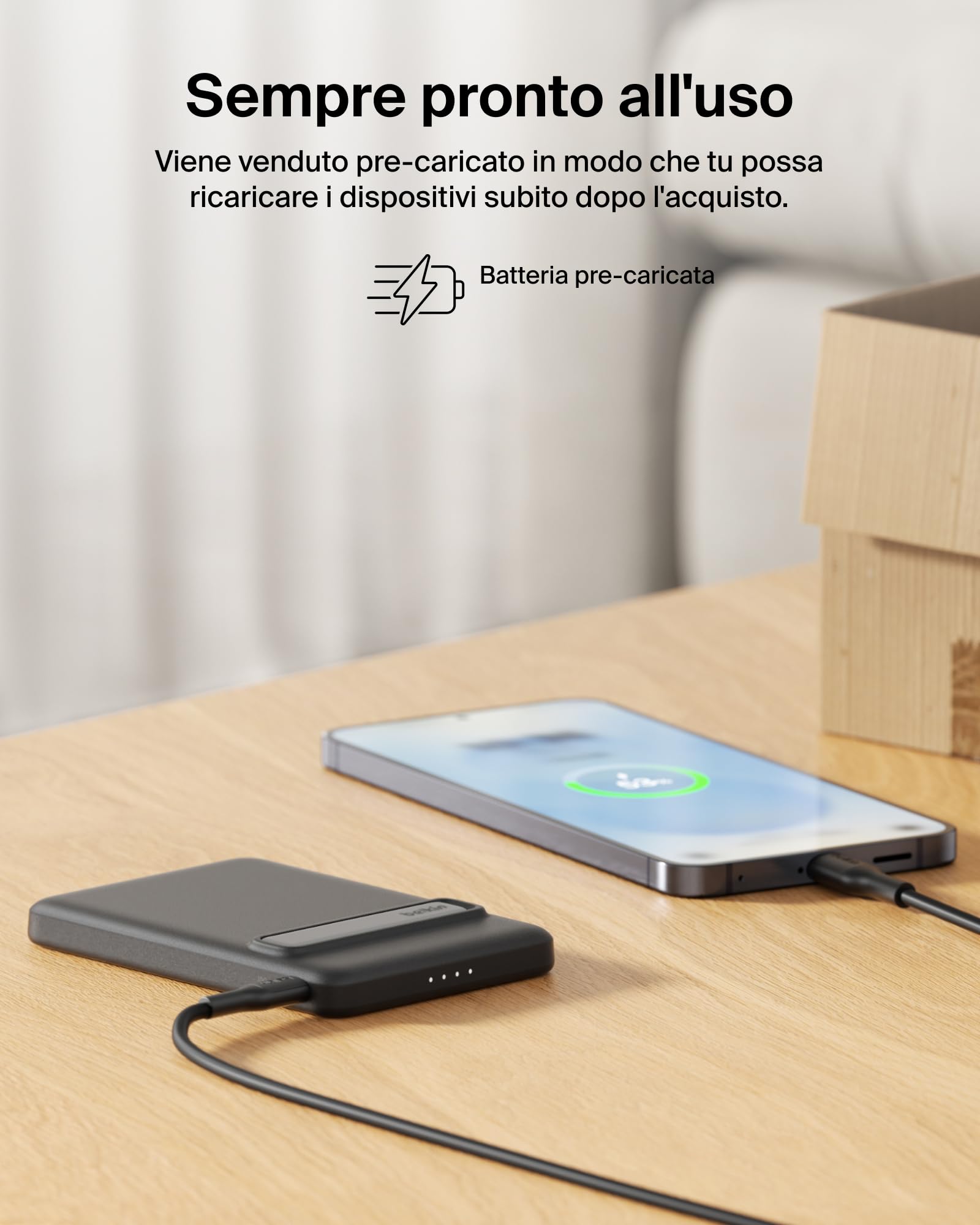 belkin-boostcharge-power-bank-magnetico-5000-mah-qi2-15w-caricatore-wireless-con image 8