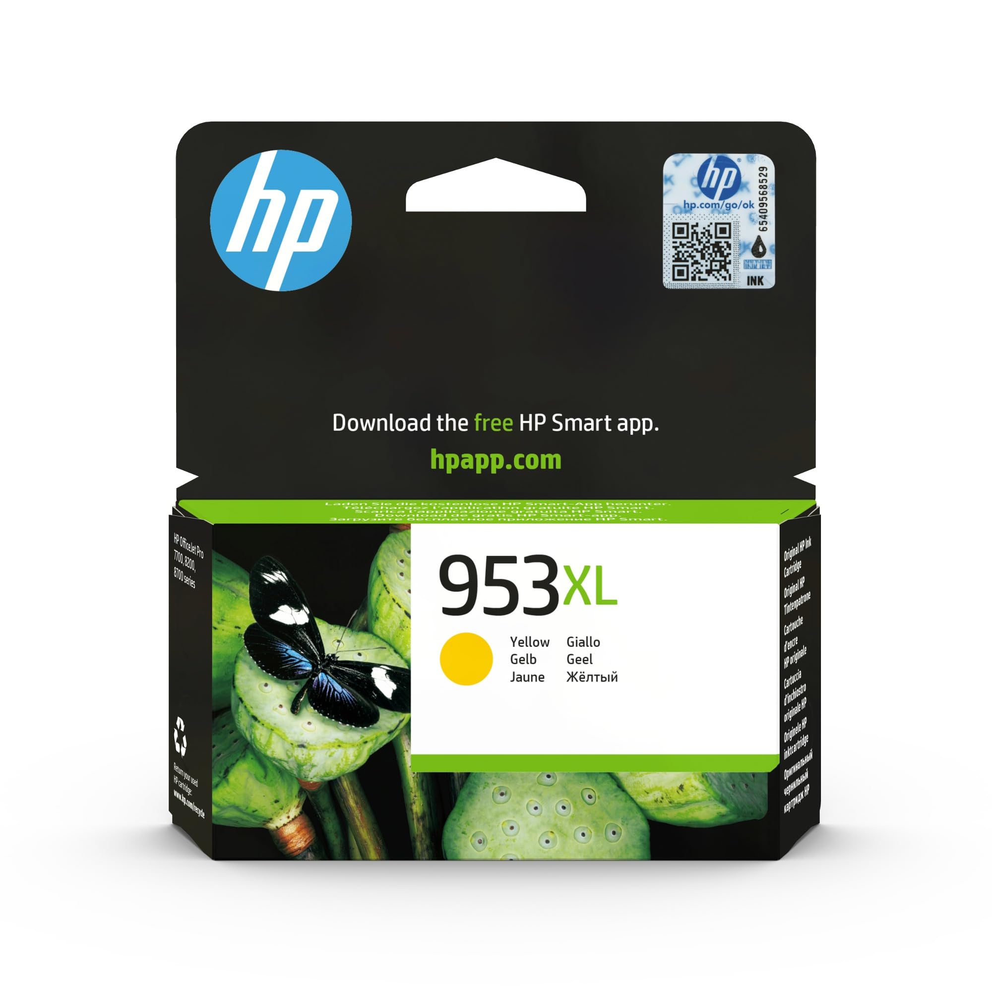 hp-953xl-giallo-f6u18ae-cartuccia-originale-alta-capacit-da-1450-pagine-per-offi image 1