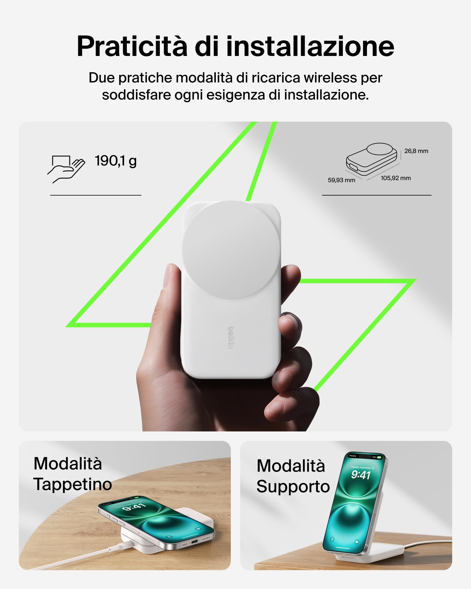 belkin-ultracharge-pro-caricatore-wireless-magnetico-qi2-3-in-1-25w-compatibile- image 5