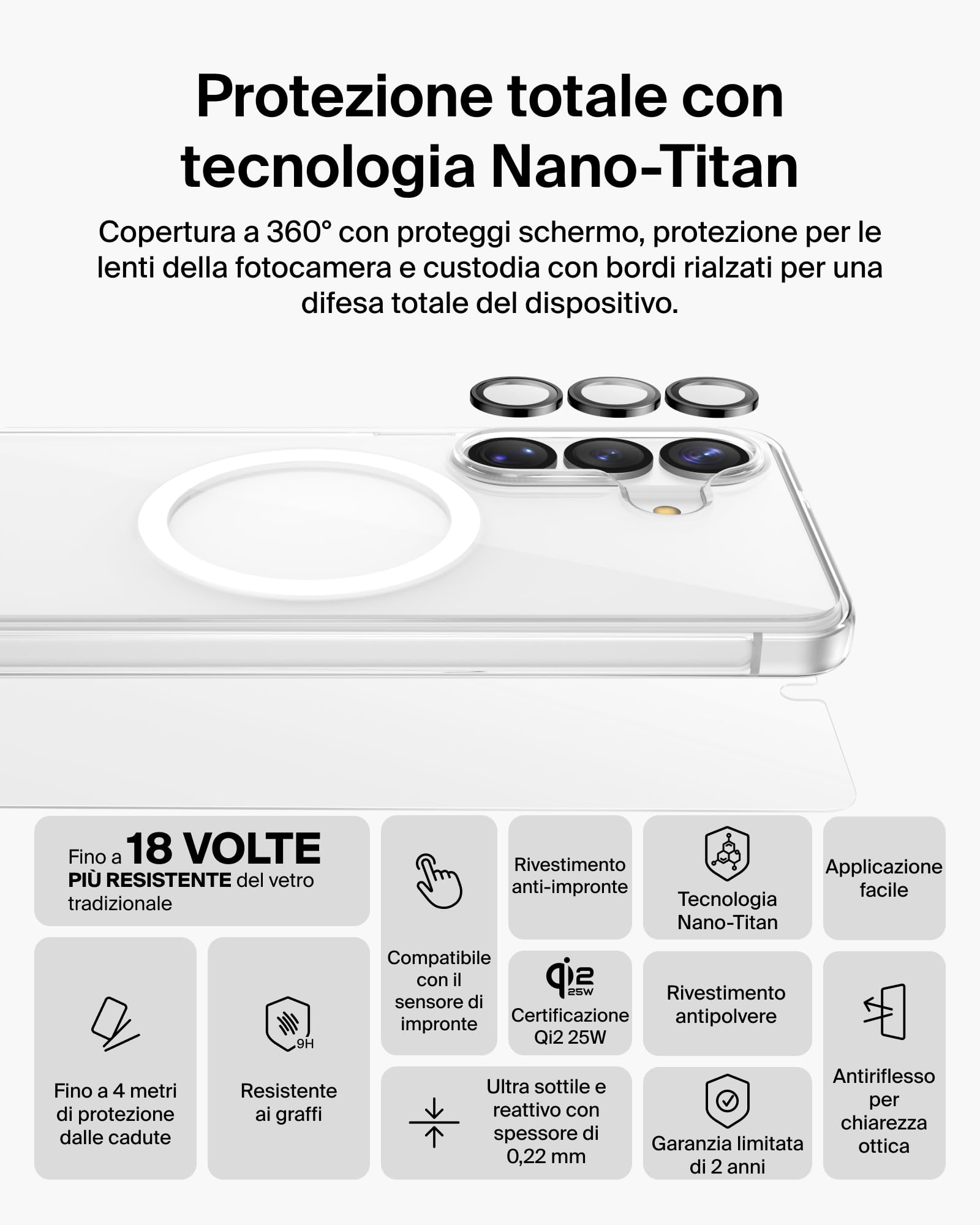 belkin-screenforce-titan-kit-protezione-360-per-samsung-galaxy-s26-cover-antiurt image 2