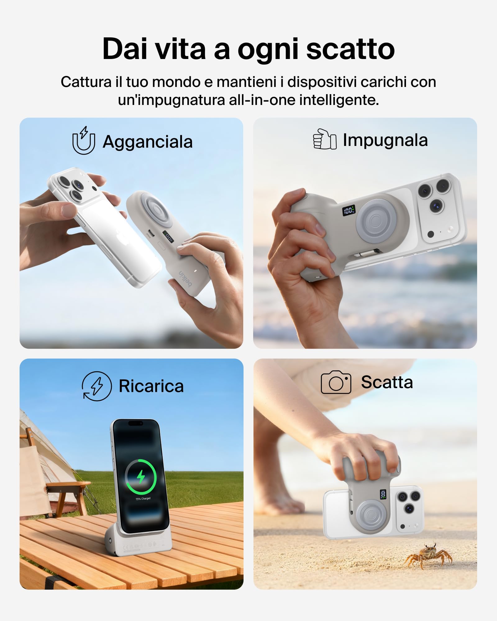 belkin-stage-powergrip-impugnatura-per-smartphone-con-power-bank-magnetico-9300- image 2