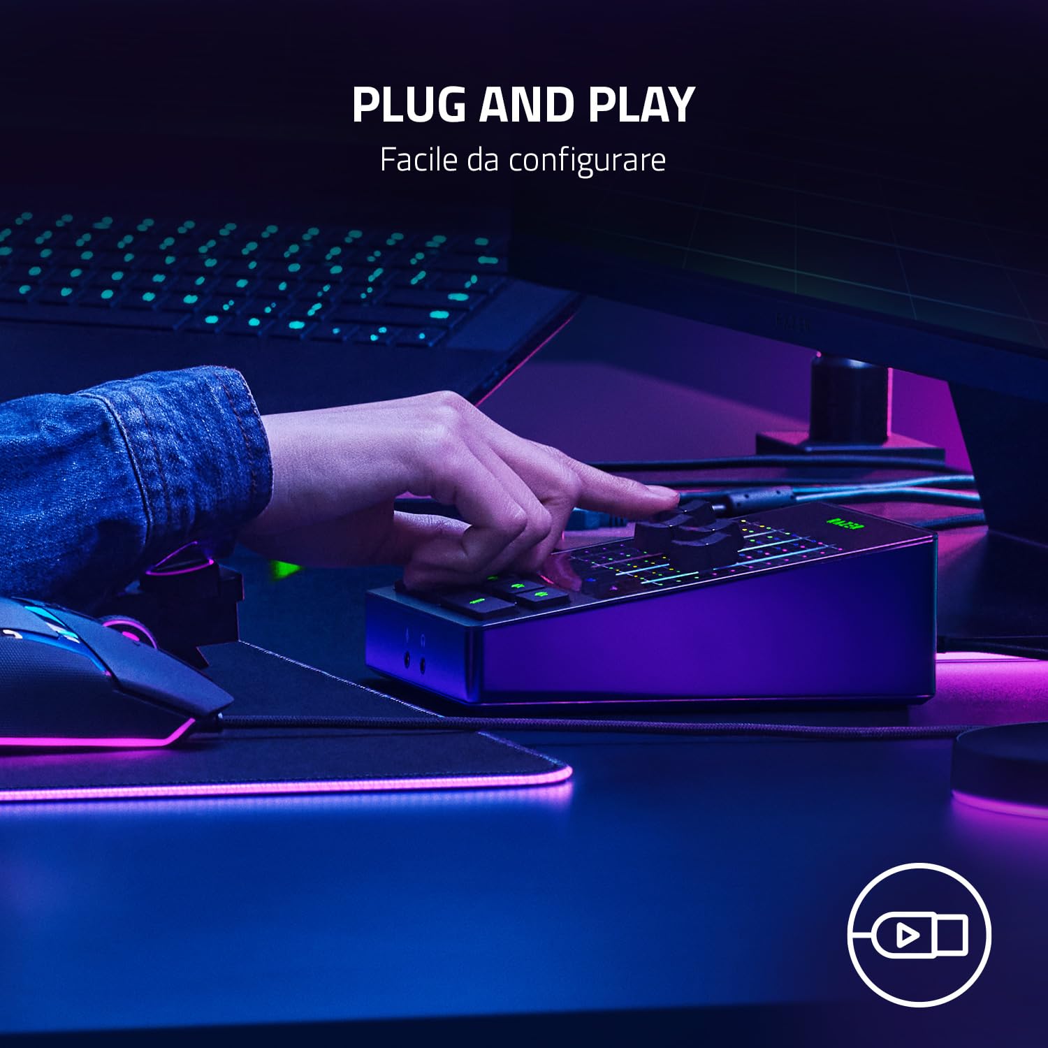 razer-audio-mixer-mixer-streaming-analogico-a-4-canali-con-ingresso-xlr-preampli image 8