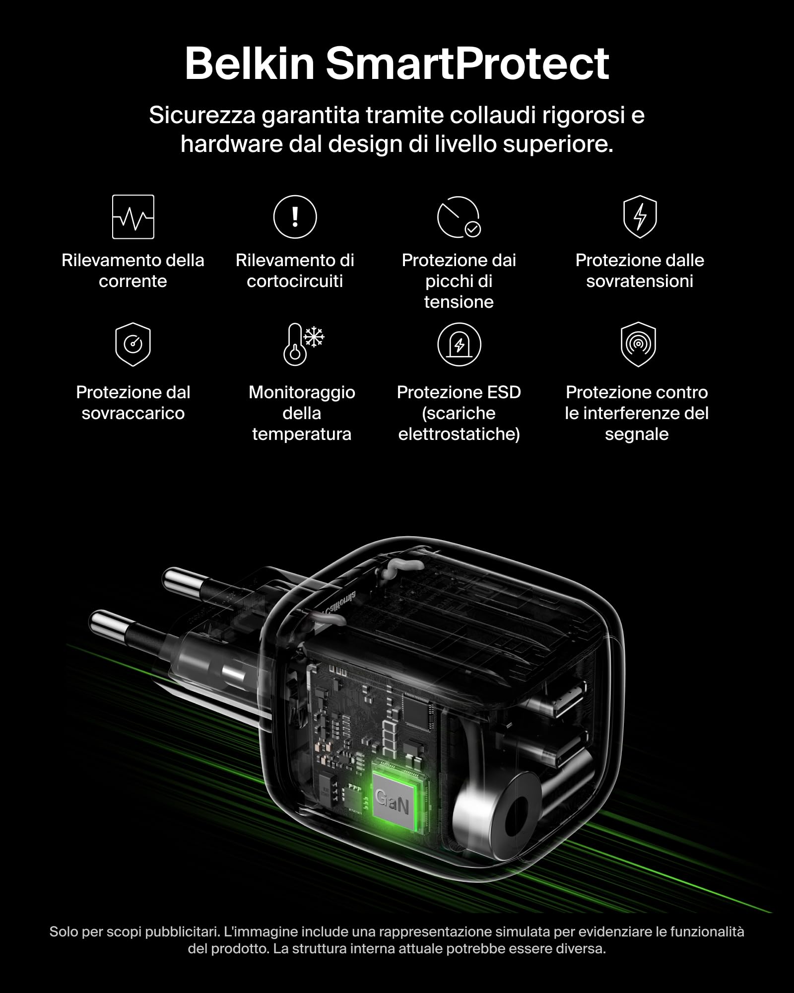 belkin-boostcharge-caricabatterie-usb-c-gan-dual-porta-50w-pd-3-1-pps-ricarica-r image 6