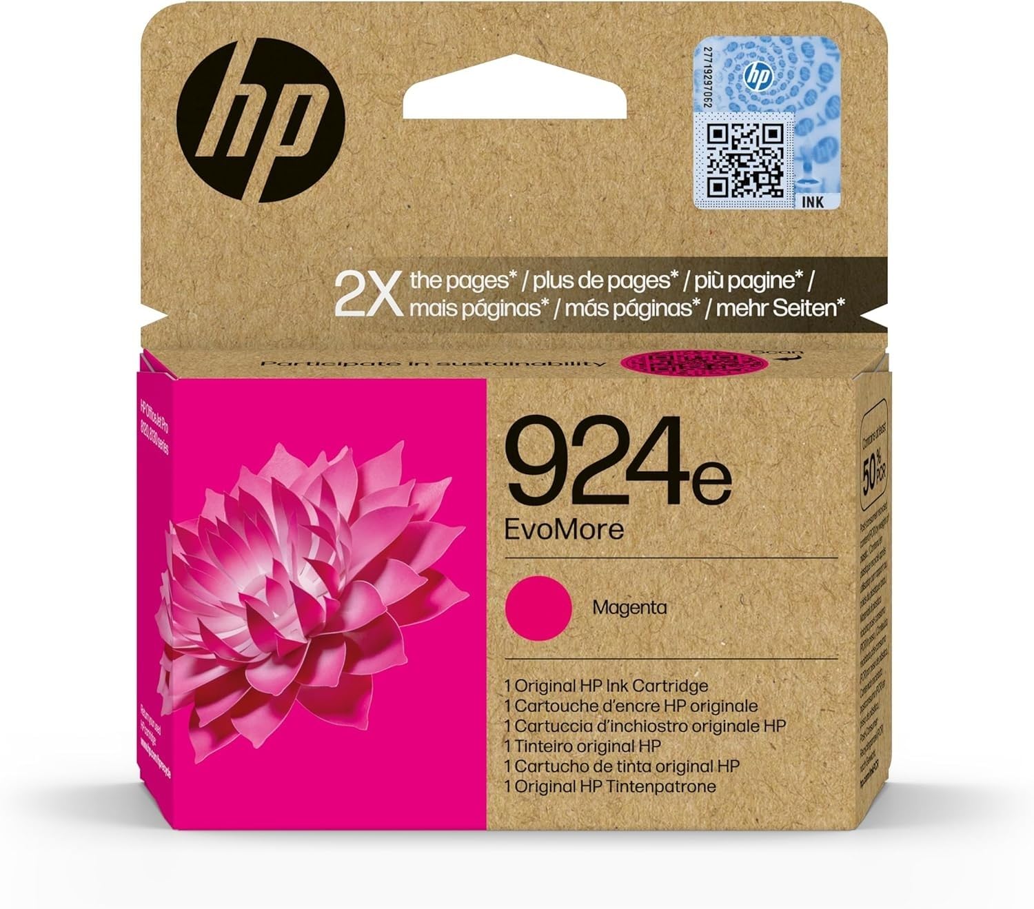 hp-924e-evomore-magenta-4k0u8ne-cartuccia-d-inchiostro-originale-hp-ad-alta-capa image 1