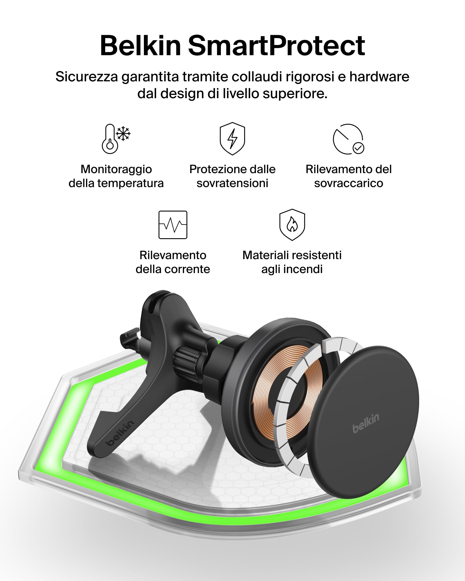 belkin-caricabatterie-da-auto-wireless-qi2-15w-con-supporto-magnetico-per-bocche image 8