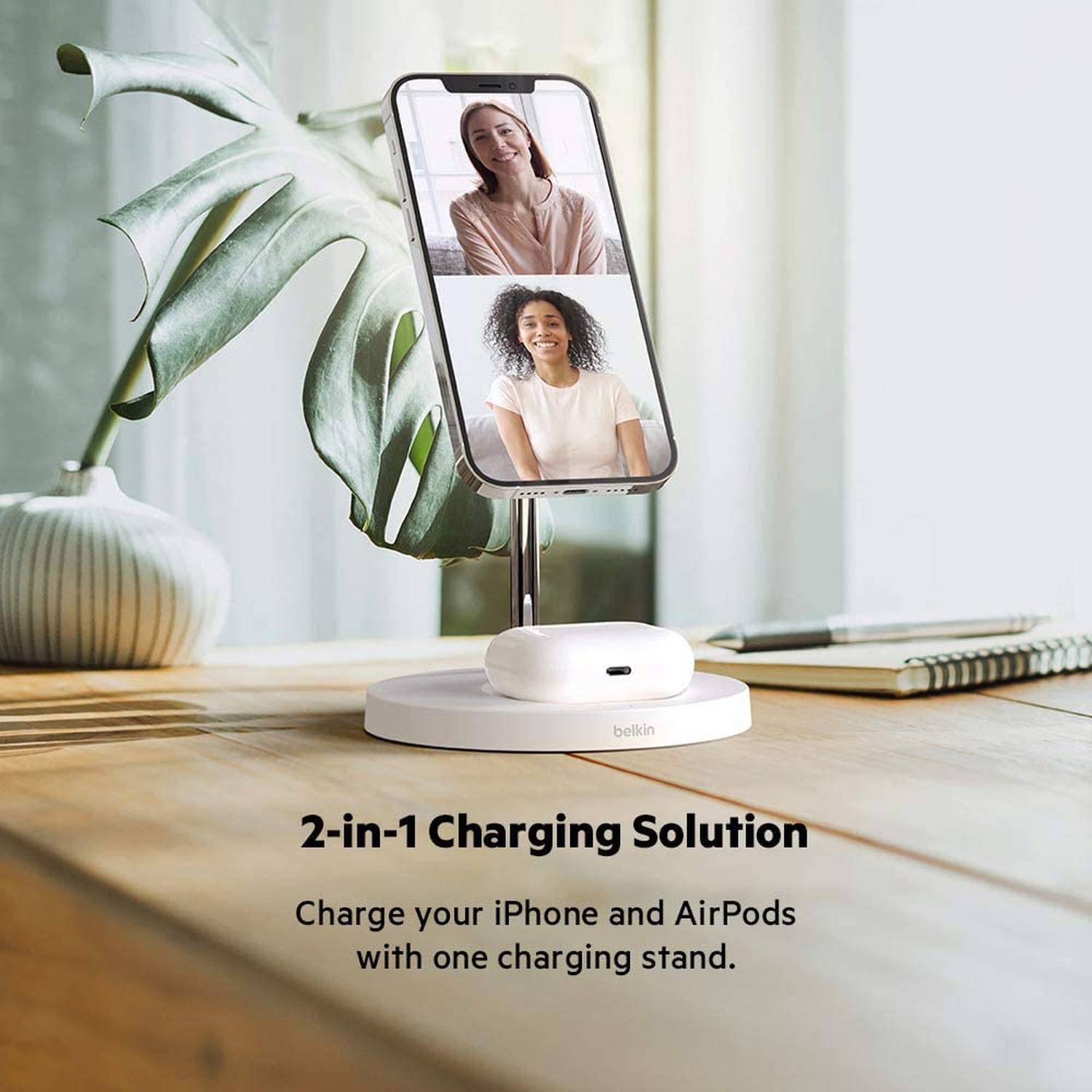 belkin-caricabatterie-wireless-2-in-1-con-magsafe-boost-charge-pro-per-iphone-14 image 4