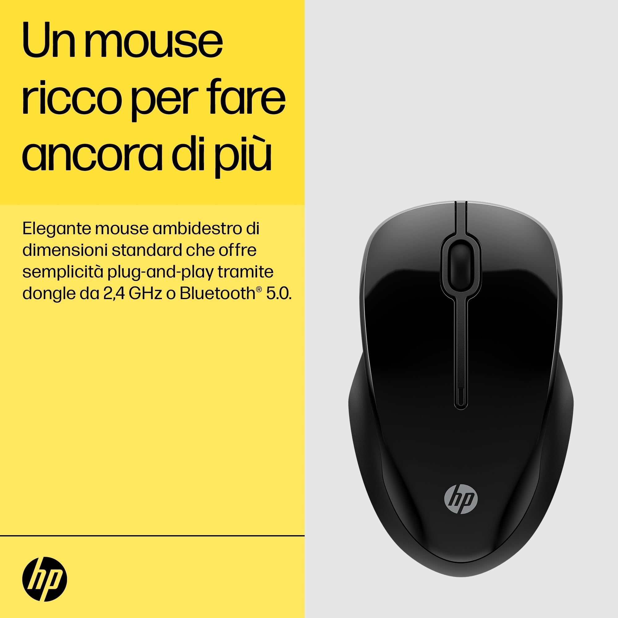 hp-250-mouse-wireless-dual-mode-bluetooth-5-0-e-dongle-usb-a-2-4-ghz-sensore-160 image 7
