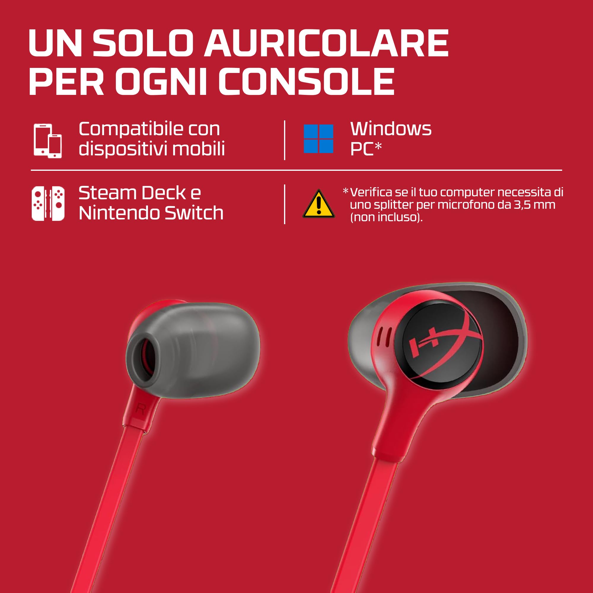 hyperx-cloud-earbuds-ii-auricolari-gaming-in-ear-con-microfono-4-misure-gommini- image 5