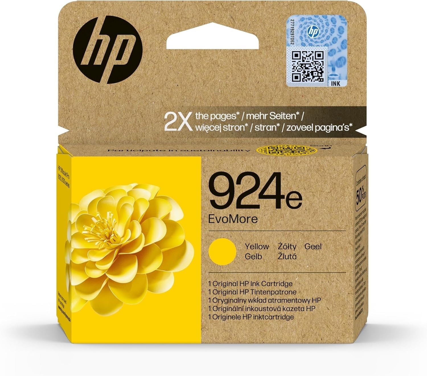 hp-924e-evomore-4k0u9ne-cartuccia-gialla-originale-alta-capacit-da-800-pagine-pe image 1