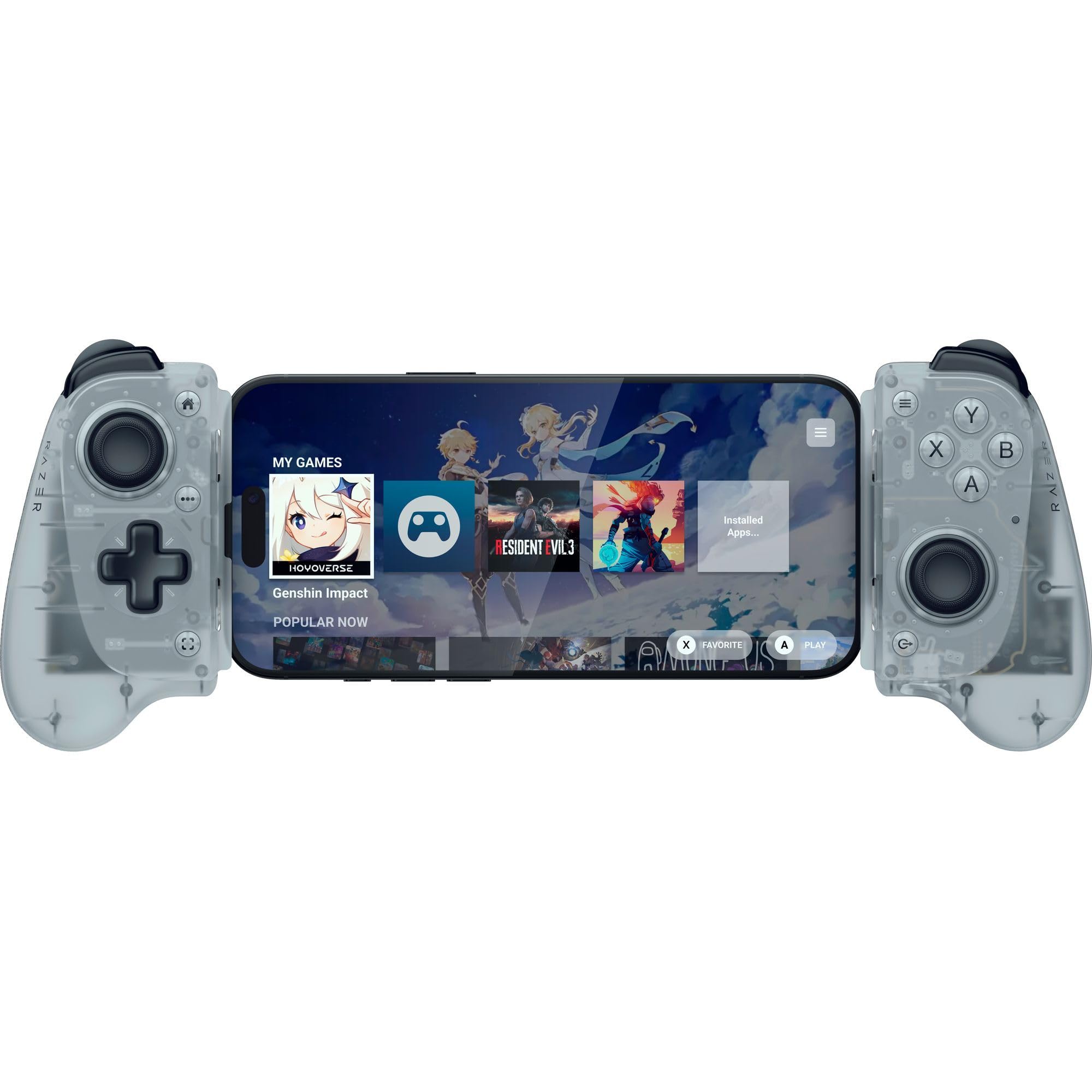 razer-kishi-v3-phantom-white-controller-mobile-full-size-usb-c-per-iphone-e-andr image 8