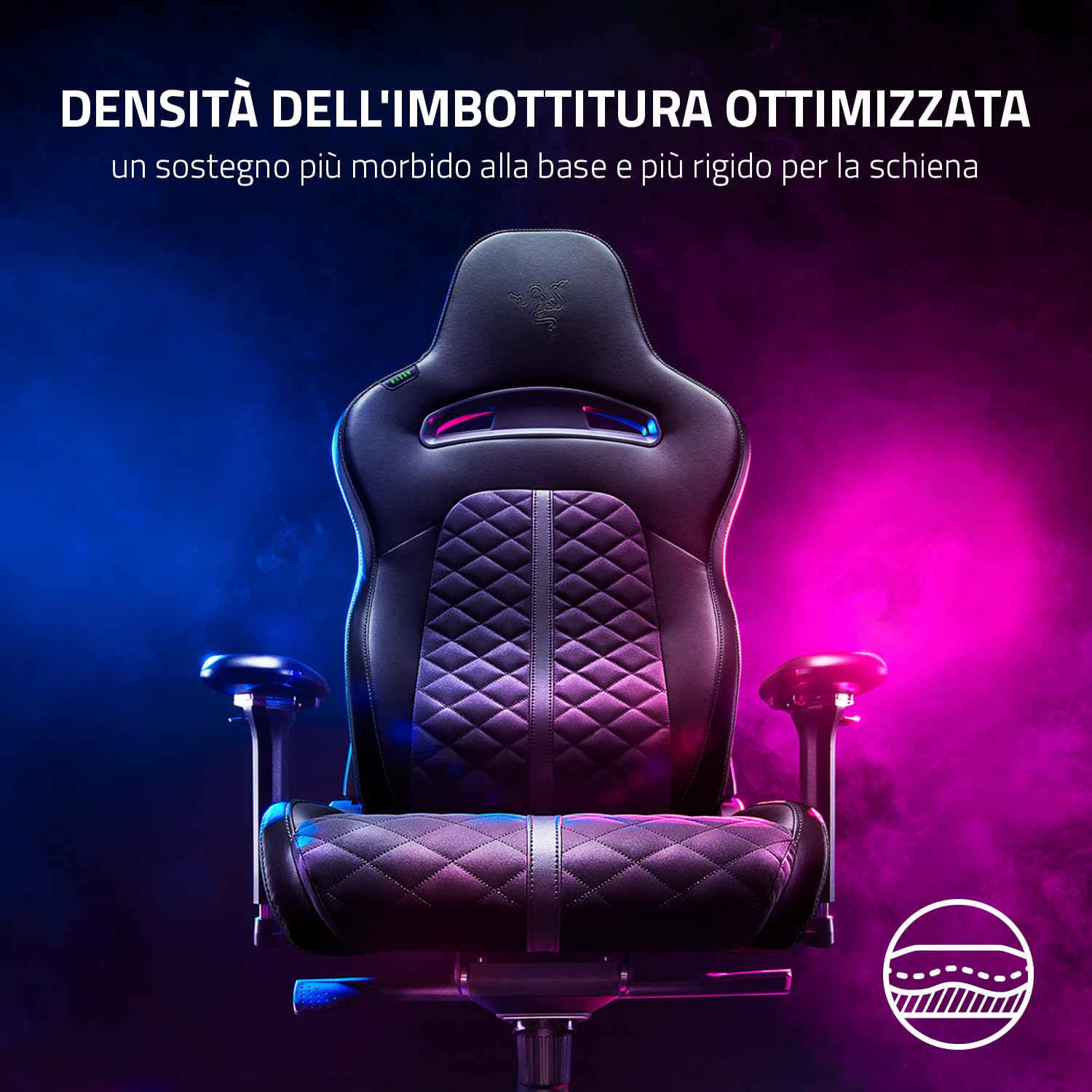 razer-enki-black-sedia-da-gaming-con-supporto-lombare-integrato-finta-pelle-mult image 6
