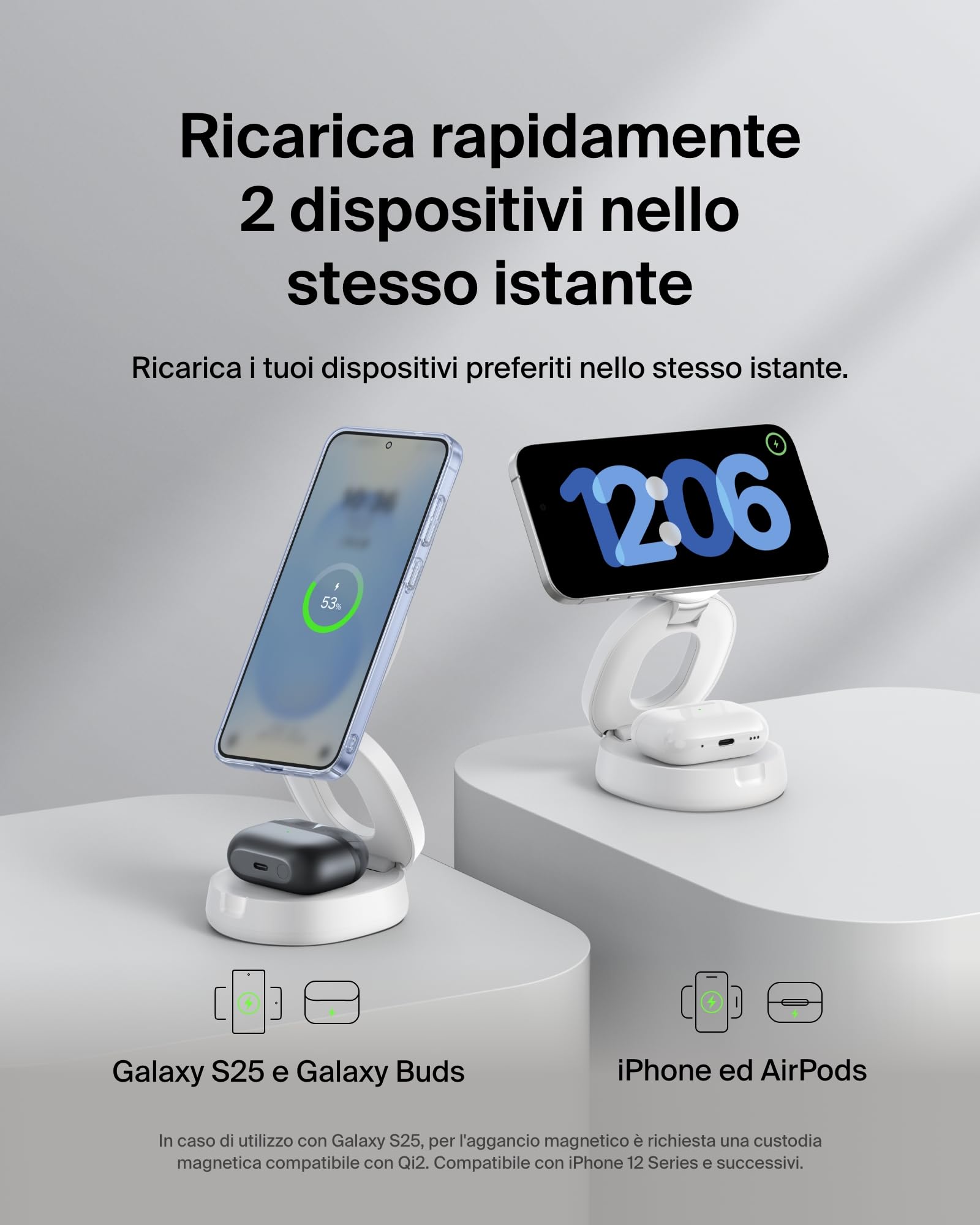 belkin-2-in-1-stazione-di-ricarica-wireless-qi2-15-w-con-magsafe-e-alimentatore- image 2