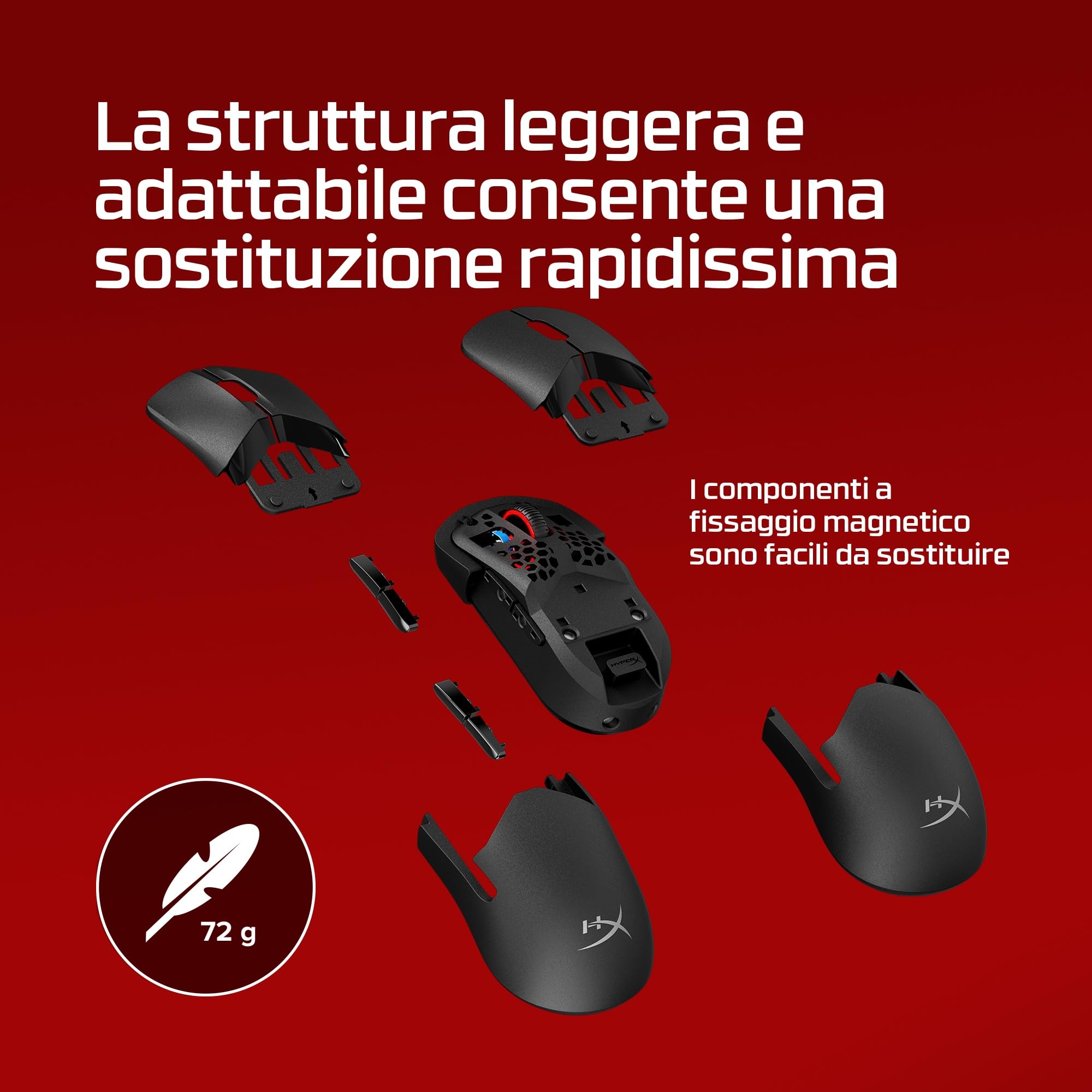 hyperx-pulsefire-saga-pro-mouse-gaming-wireless-modulare-72-g-polling-4k-90-h-di image 4