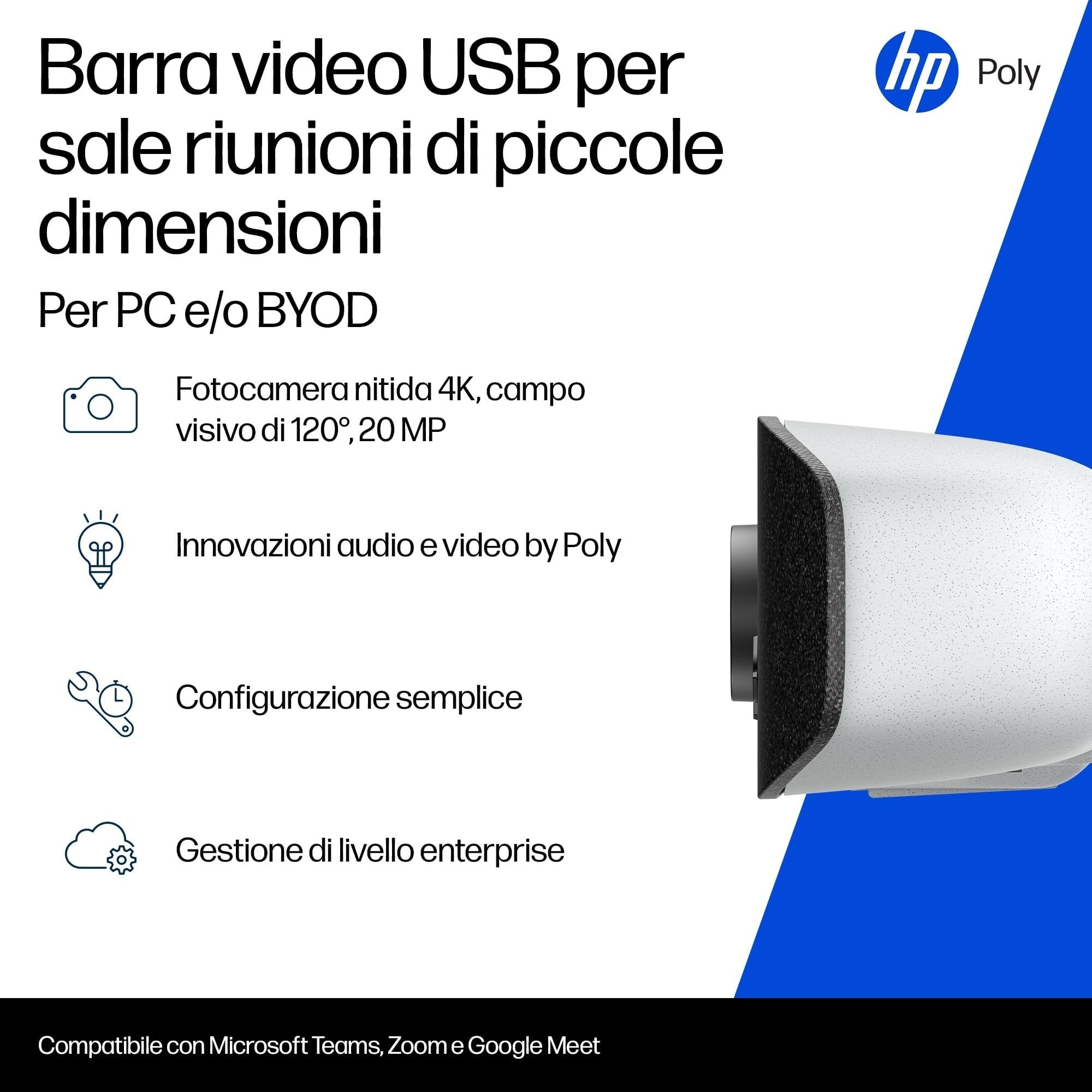 hp-poly-studio-v12-barra-video-usb-4k-ultrahd-20mp-fov-120-acoustic-fence-e-nois image 2