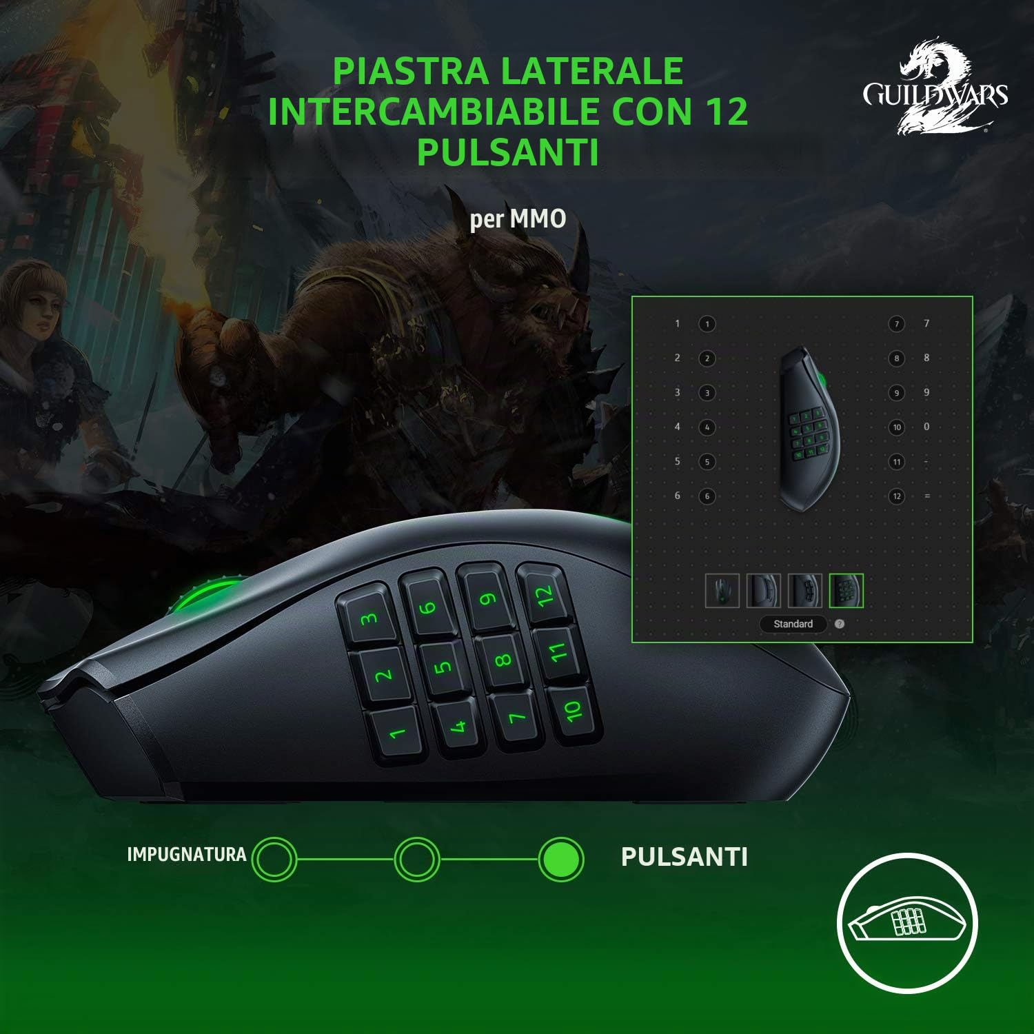 razer-naga-pro-mouse-gaming-wireless-modulare-con-3-piastre-laterali-intercambia image 3