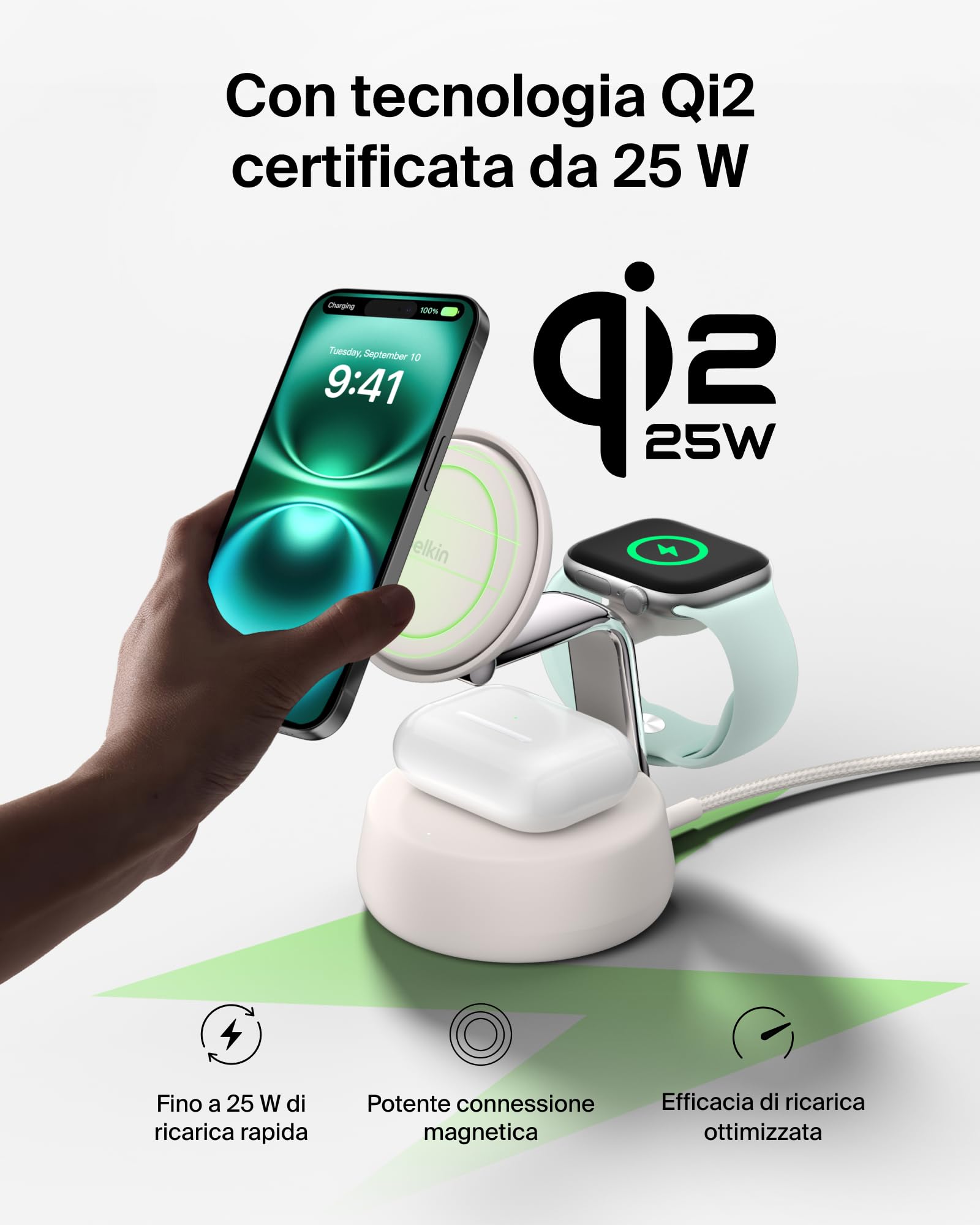 belkin-ultracharge-pro-caricatore-wireless-3-in-1-qi2-25w-compatibile-magsafe-st image 6
