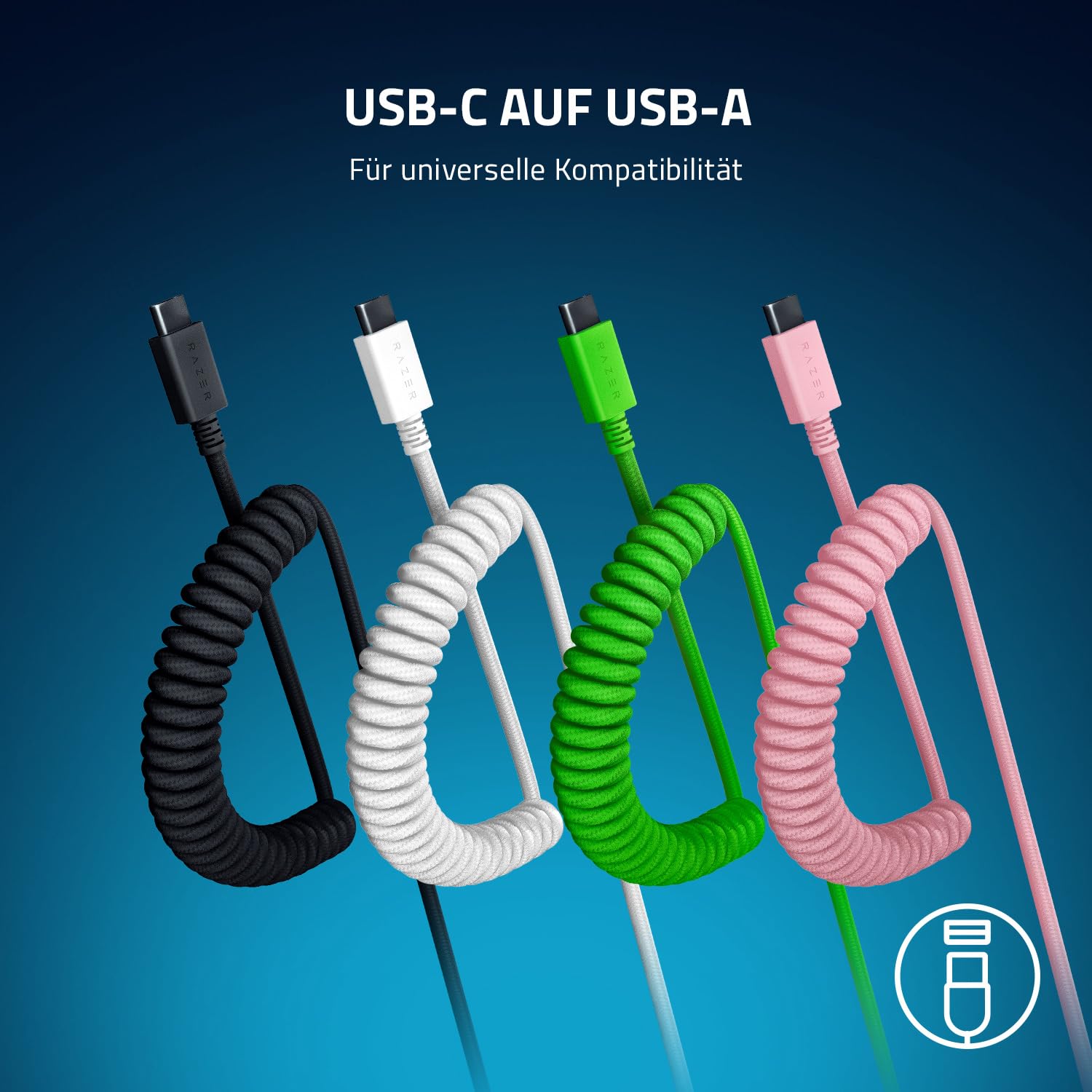razer-pbt-keycap-coiled-cable-upgrade-set-doubleshot-pbt-verde-120-tasti-usb-c-a image 4