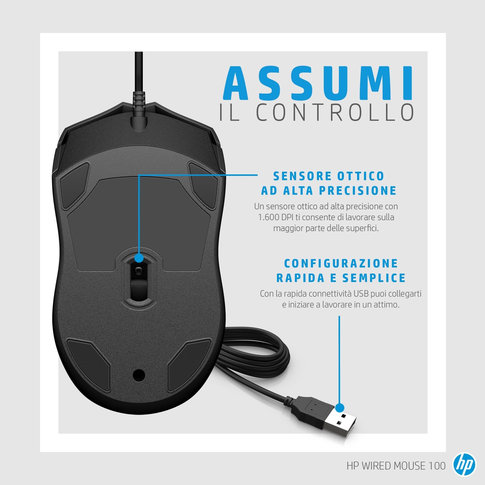 hp-100-mouse-cablato-usb-a-sensore-ottico-1600-dpi-3-pulsanti-design-ergonomico- image 6