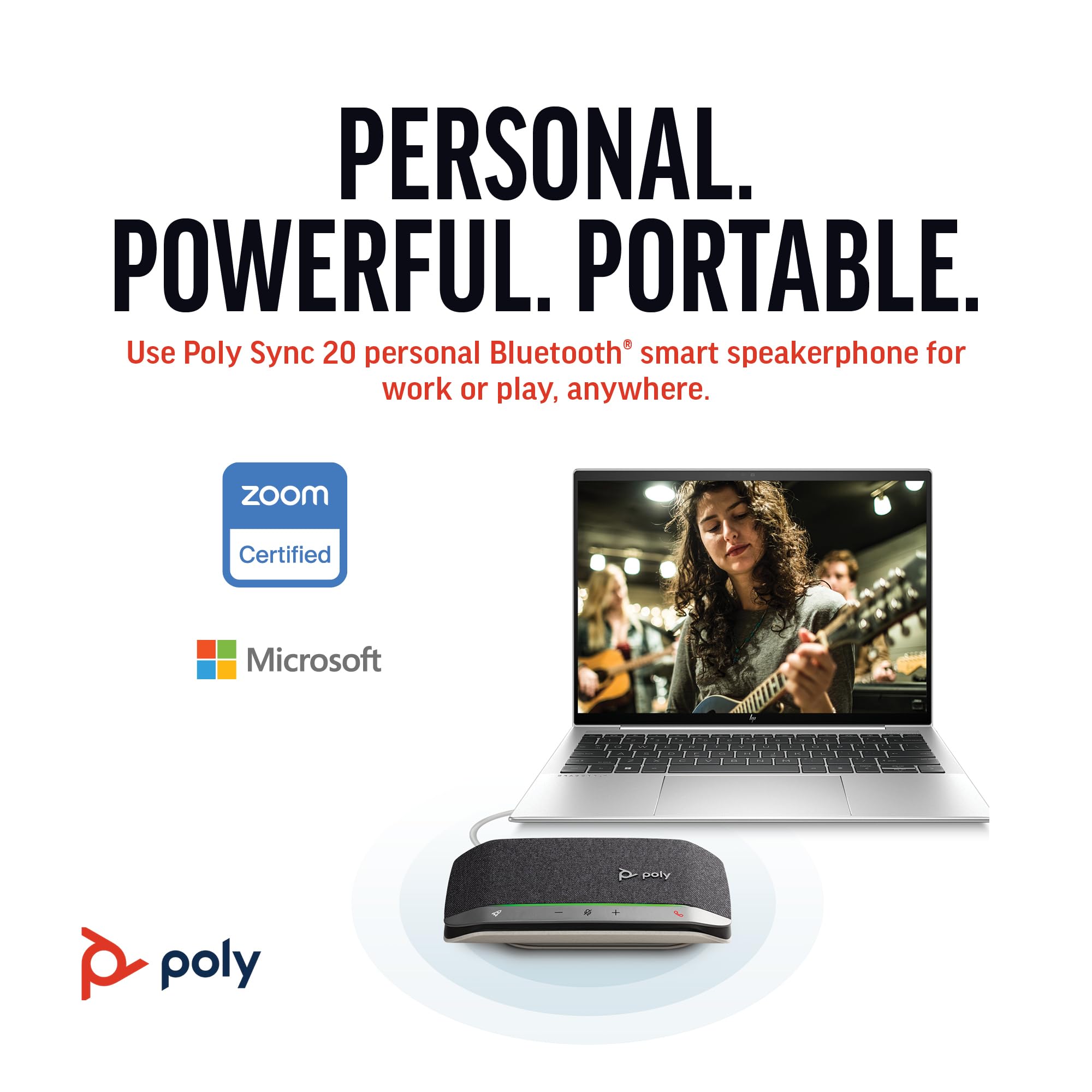 poly-sync-20-vivavoce-per-conferenze-wireless-hp-bluetooth-5-1-usb-a-usb-c-full- image 2