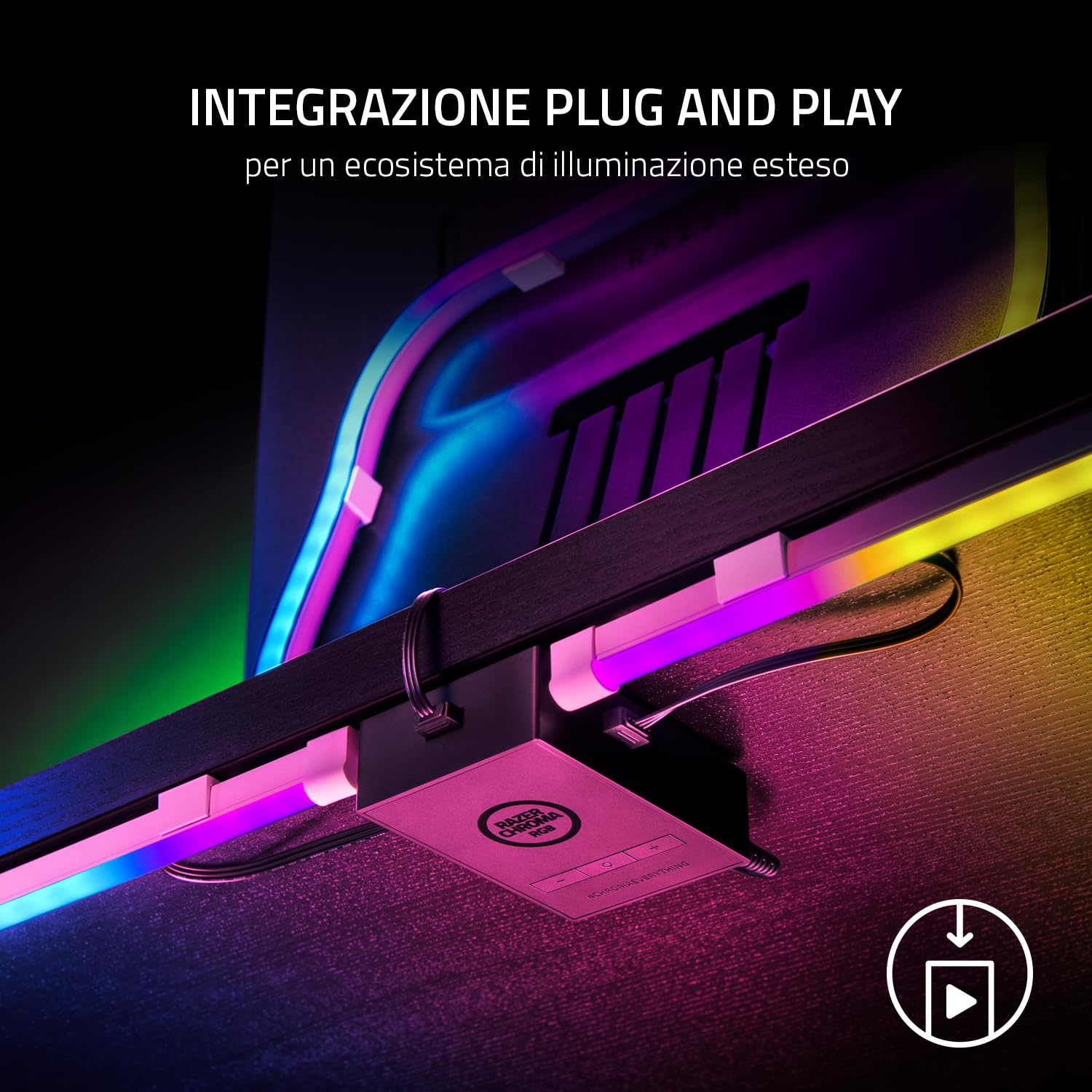 razer-chroma-light-strip-set-kit-strisce-luminose-argb-wireless-120-led-1x100-cm image 4