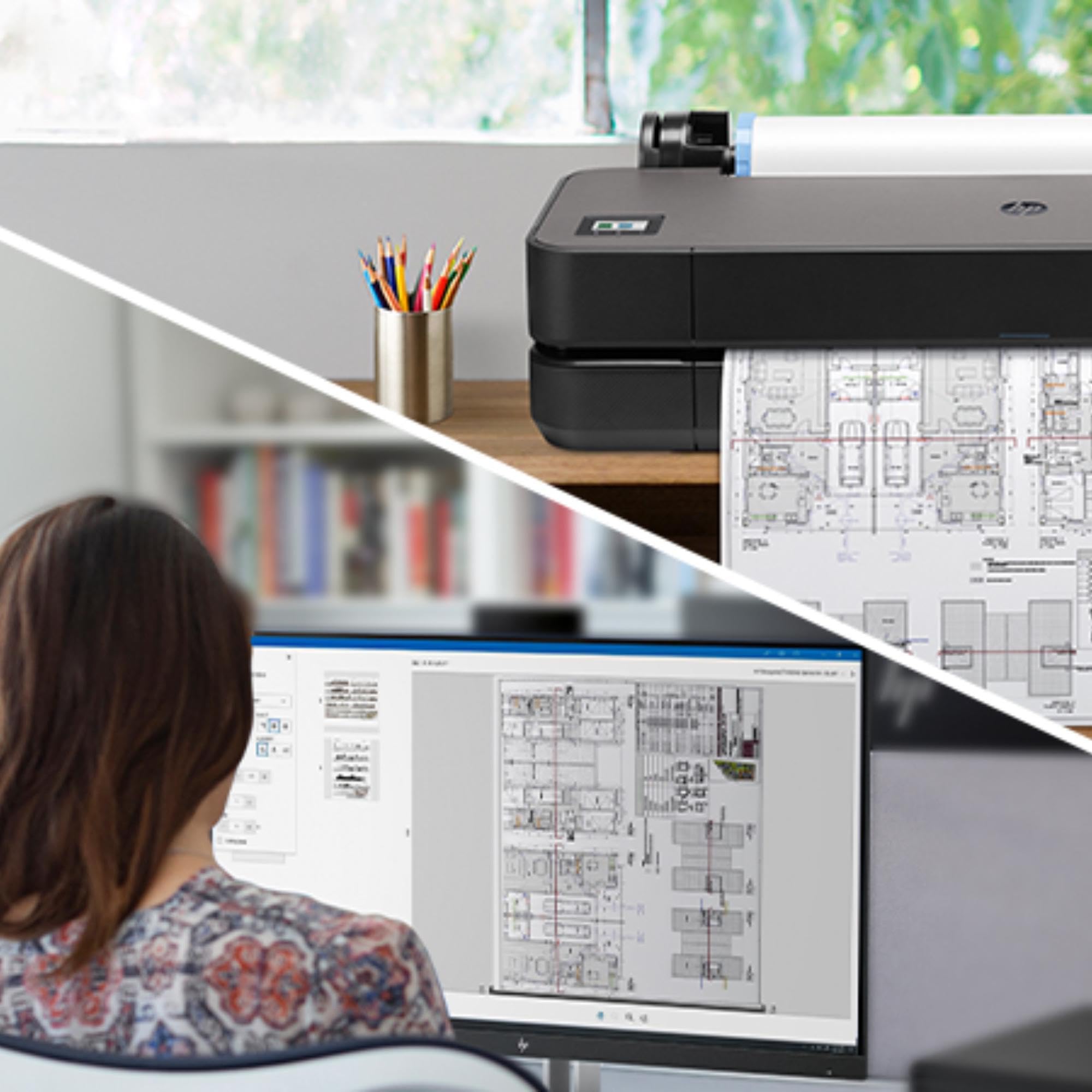 hp-designjet-t210-8ag32d-plotter-grande-formato-61-cm-da-a4-ad-a1-59-pagine-a1-o image 6