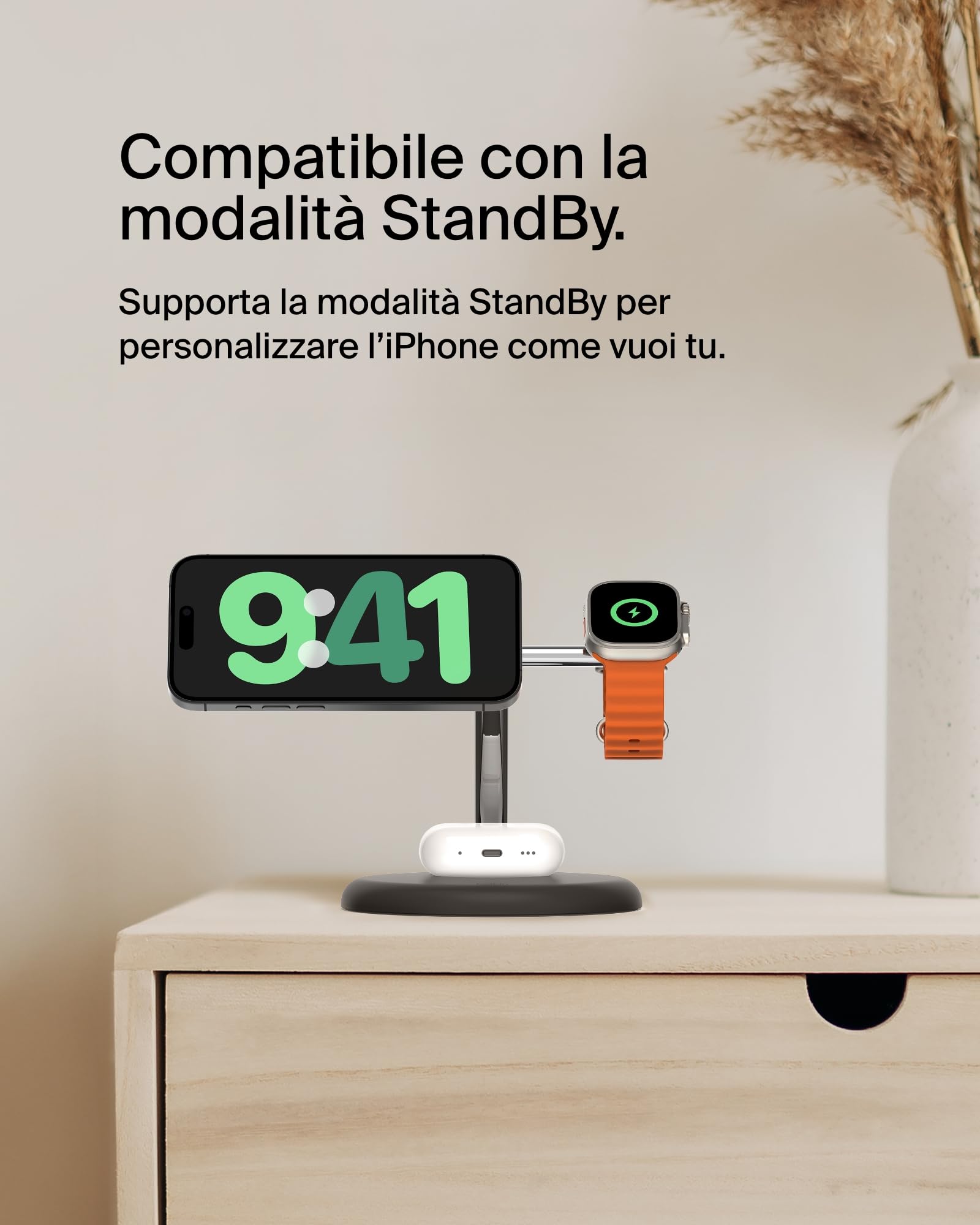 belkin-supporto-di-ricarica-wireless-magnetico-3-in-1-qi2-15w-compatibile-magsaf image 7