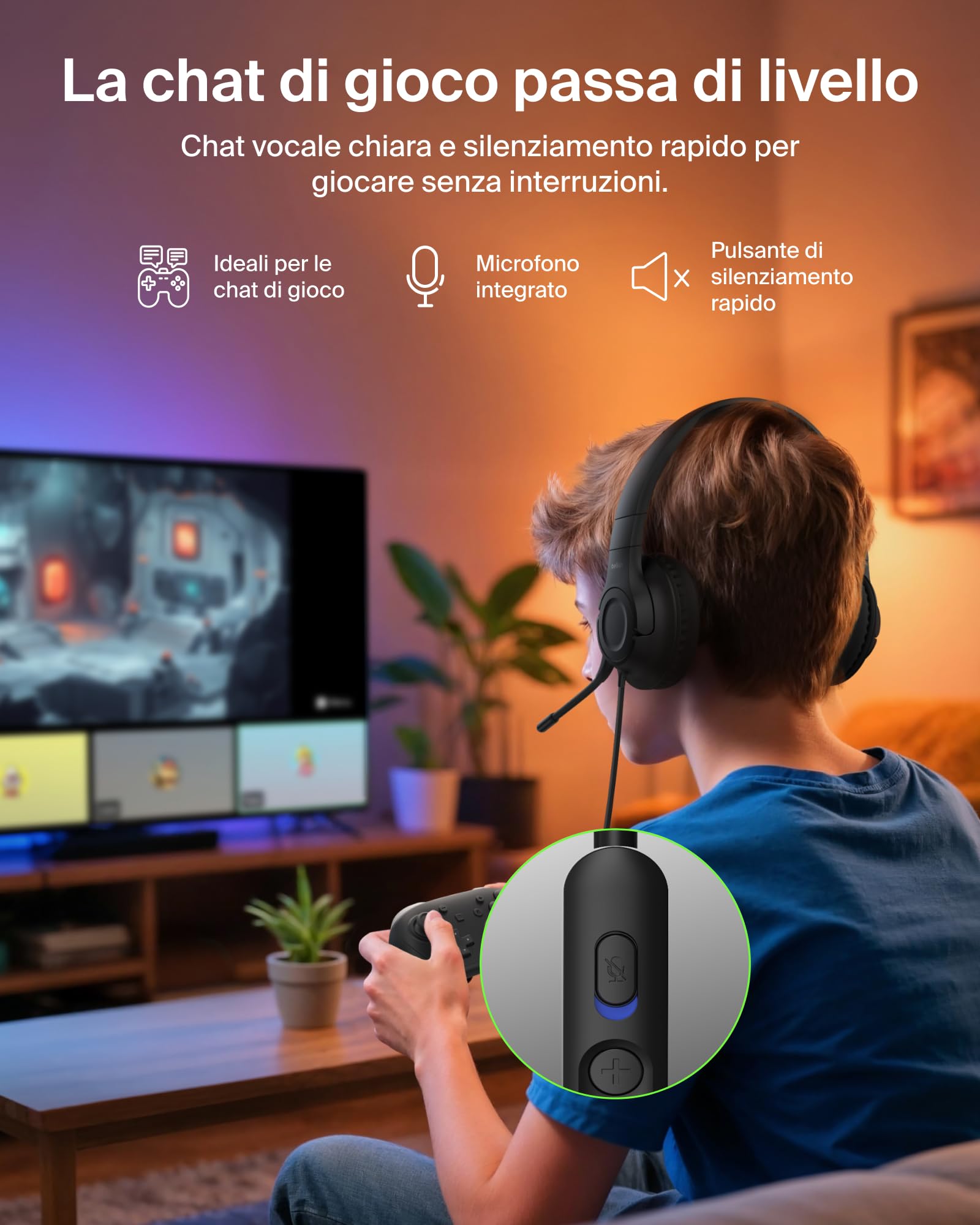 belkin-gaming-inspire-cuffie-usb-c-con-filo-per-bambini-microfono-a-braccio-limi image 5