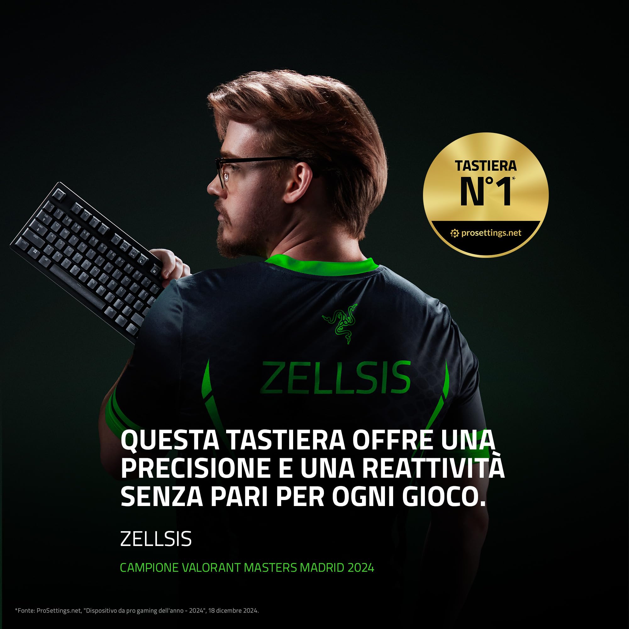razer-huntsman-v3-pro-tkl-tastiera-ottica-analogica-tenkeyless-per-esport-con-sn image 2