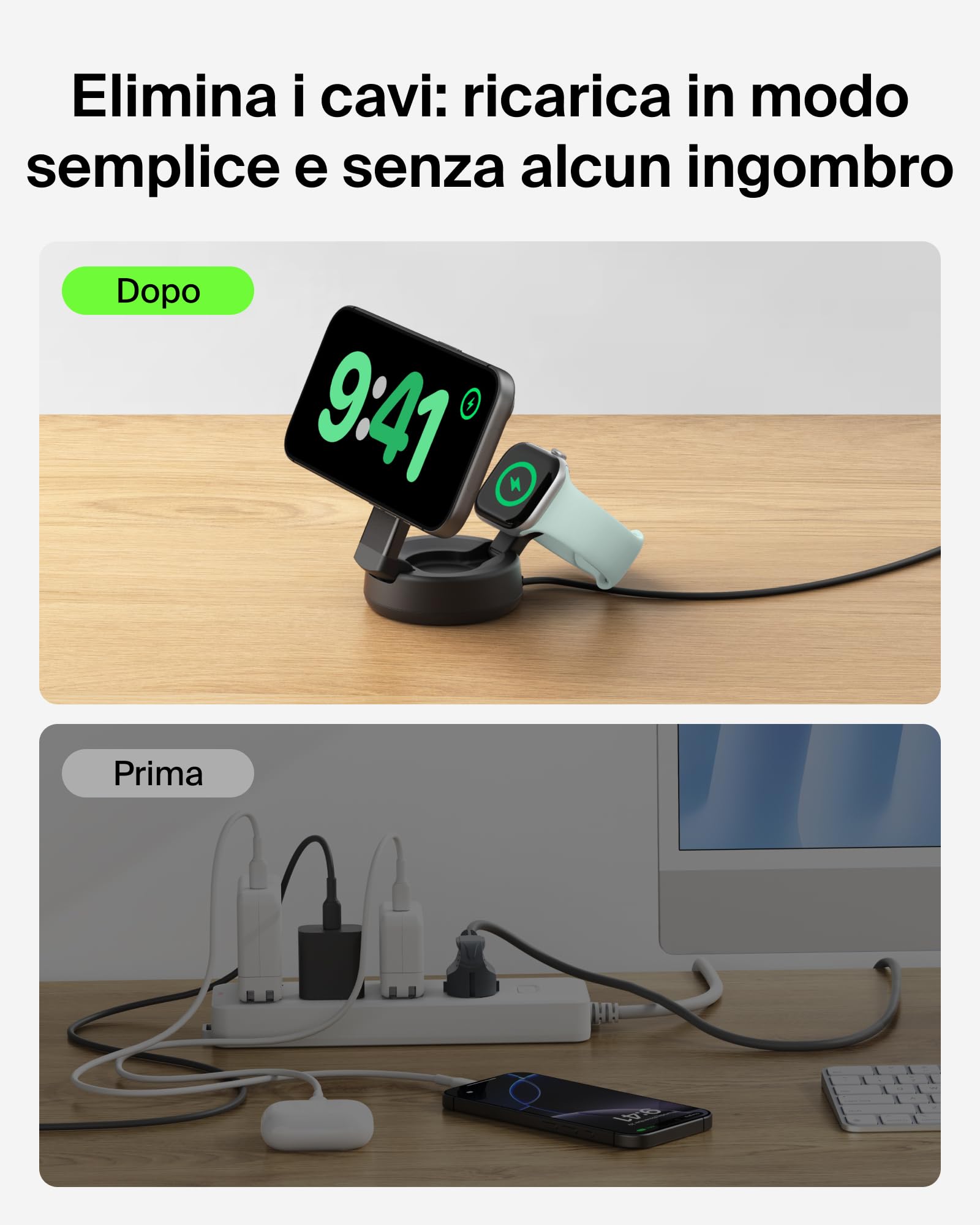belkin-ultracharge-pro-caricatore-wireless-magnetico-2-in-1-qi2-25w-magsafe-per- image 7
