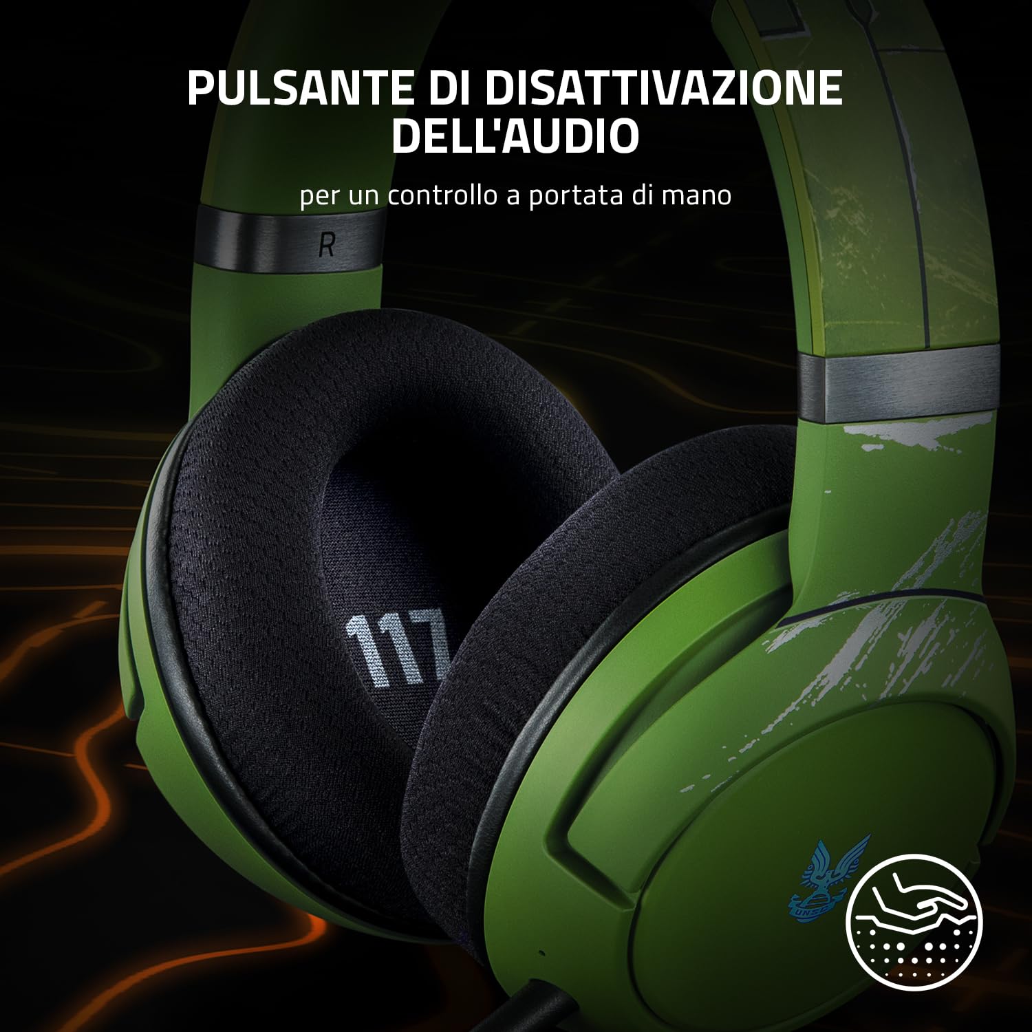 razer-kaira-pro-halo-infinite-edition-cuffie-wireless-per-xbox-series-x-e-mobile image 5