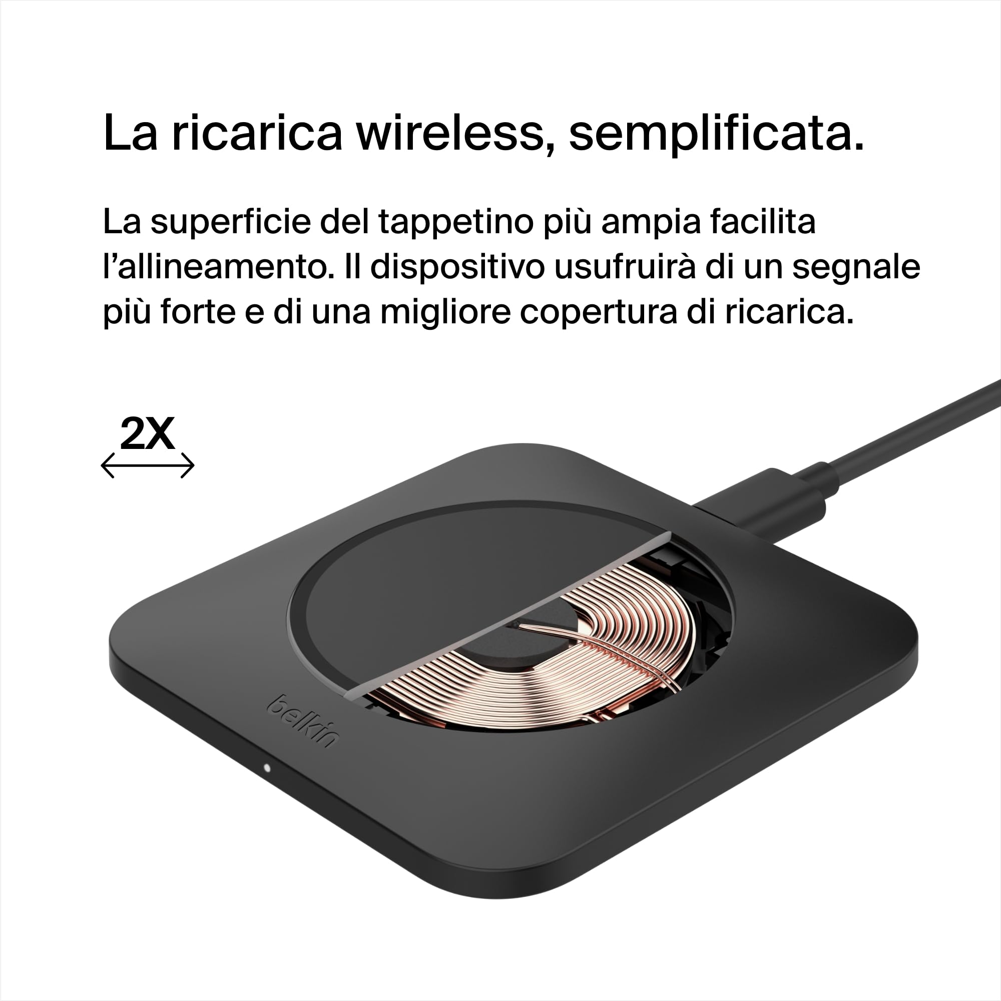 belkin-boostcharge-pro-tappetino-di-ricarica-wireless-universale-15w-ad-allineam image 3