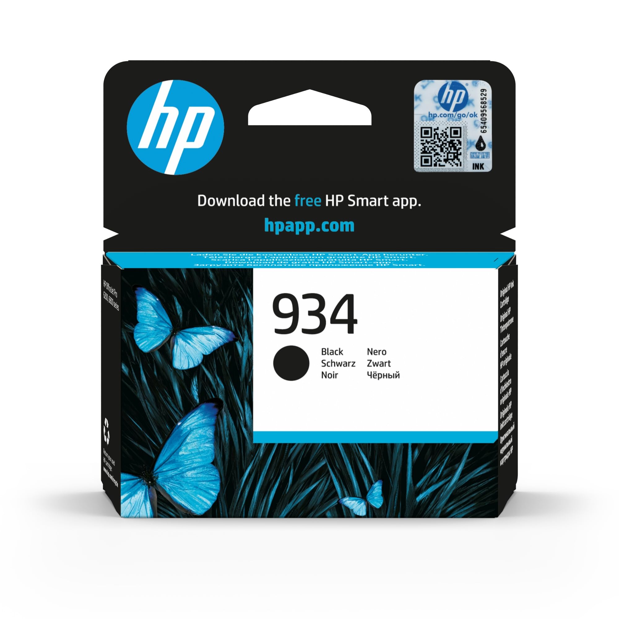 hp-934-nero-c2p19ae-cartuccia-d-inchiostro-originale-hp-da-400-pagine-per-office image 1