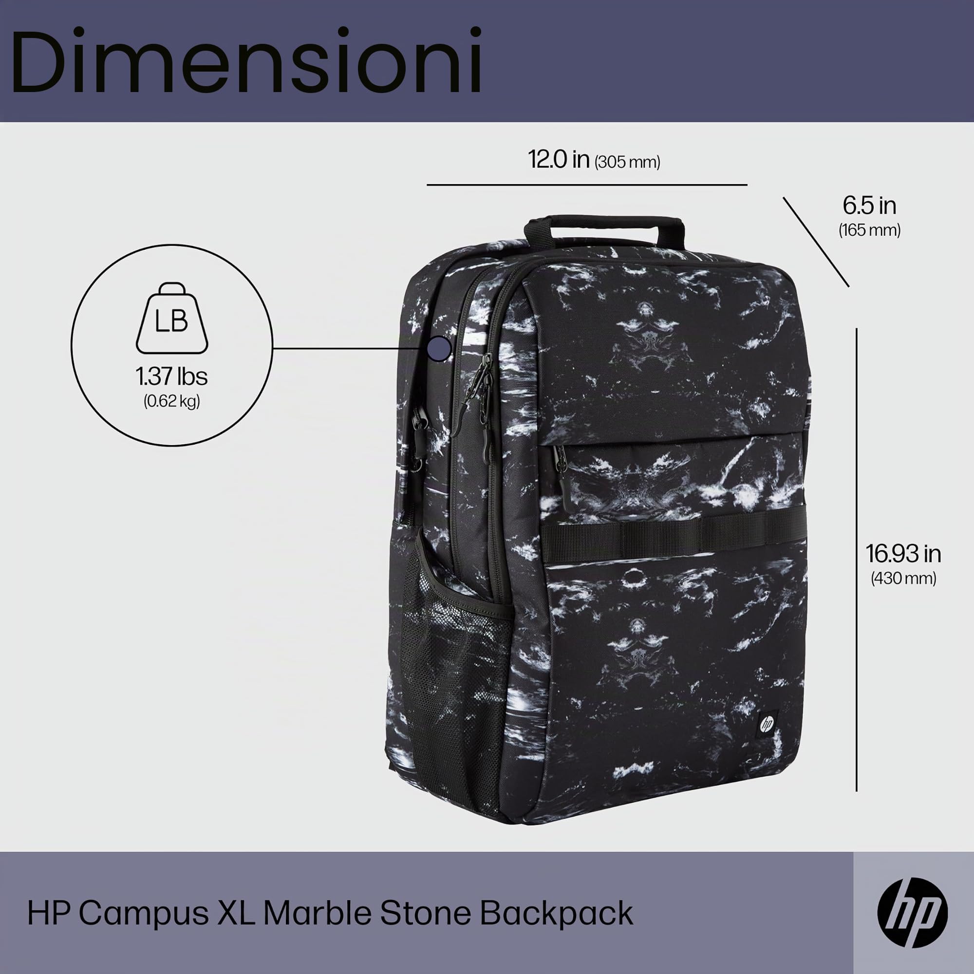 hp-zaino-per-notebook-multicolore-professionista-borsa-tracolla-in-pelle-e-polie image 6