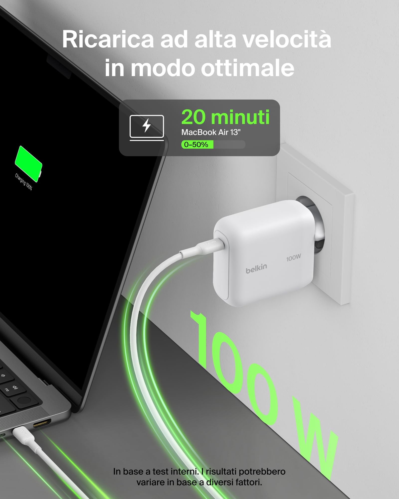 belkin-boostcharge-caricatore-usb-c-gan-100w-compatto-con-spina-pieghevole-per-i image 2