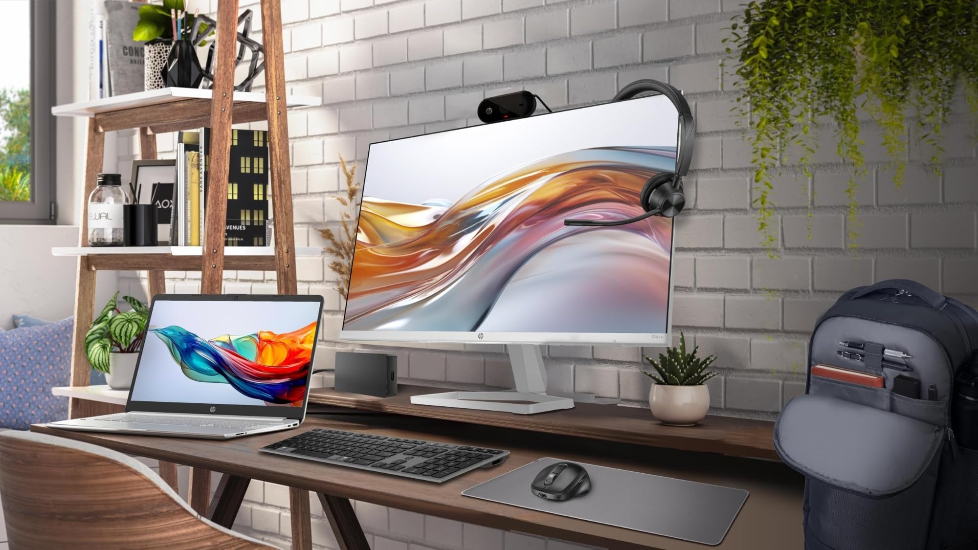 hp-524sw-monitor-23-8-full-hd-ips-1920x1080-a-100-hz-antiriflesso-con-eye-ease-5 image 2