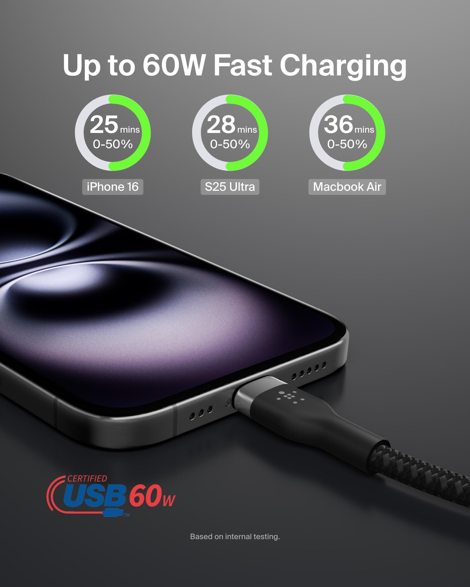 belkin-boostcharge-pro-flex-cavo-usb-c-a-usb-c-intrecciato-pd-ricarica-rapida-ce image 2