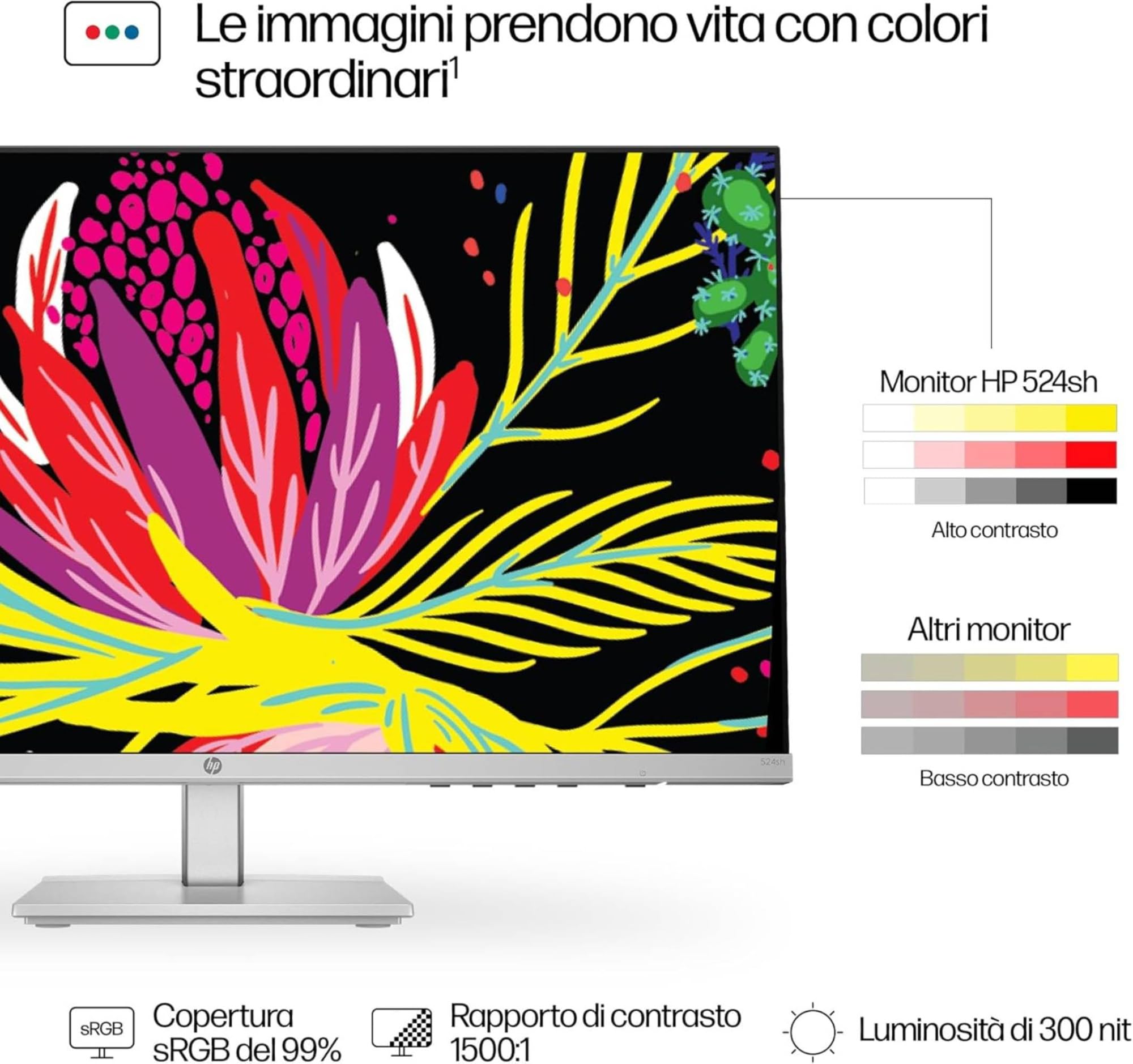 hp-524sh-94c19e9-monitor-23-8-full-hd-ips-antiriflesso-100-hz-con-tecnologia-eye image 5
