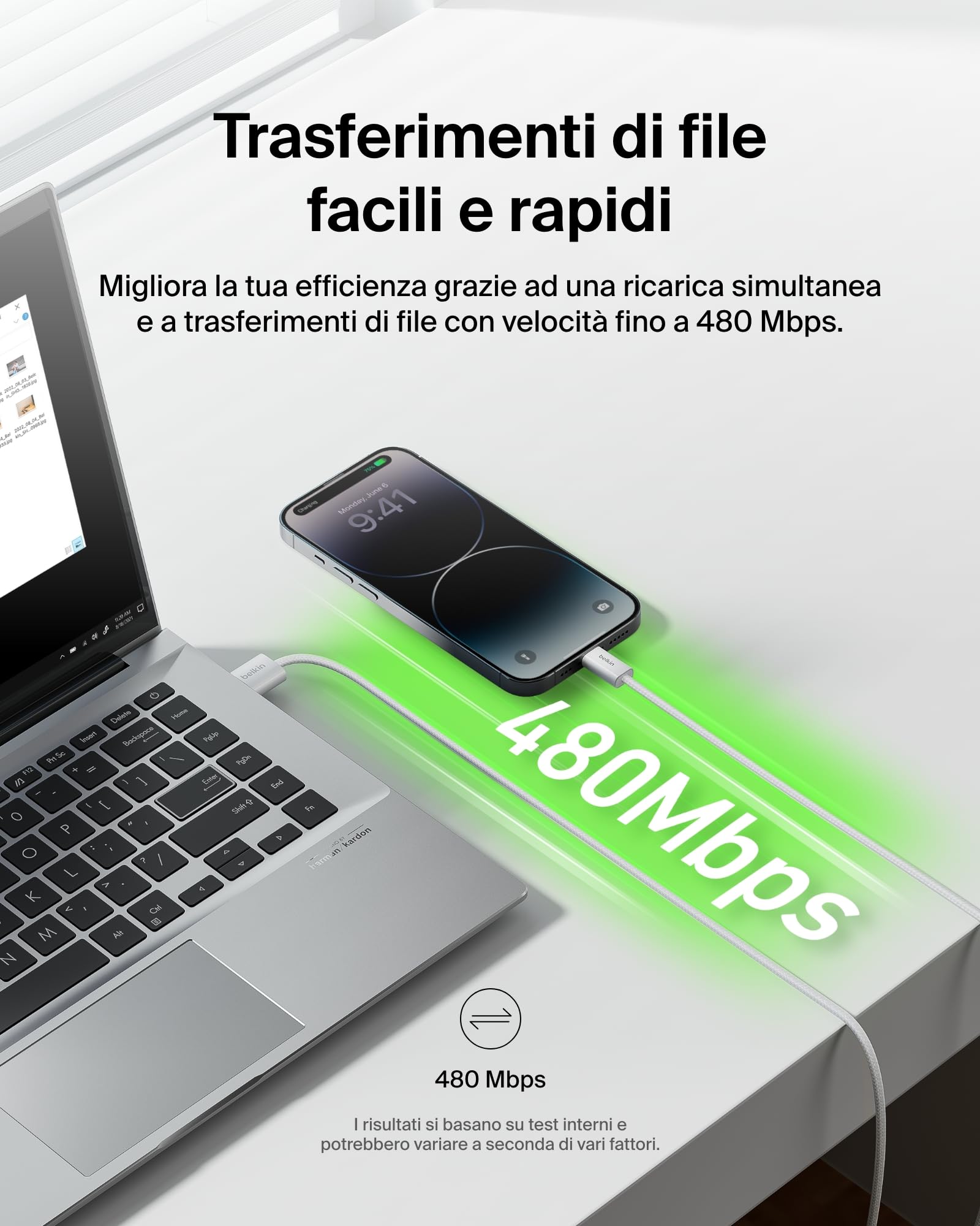 belkin-boostcharge-confezione-2-cavi-usb-a-a-lightning-1-5-m-intrecciati-mfi-ric image 6