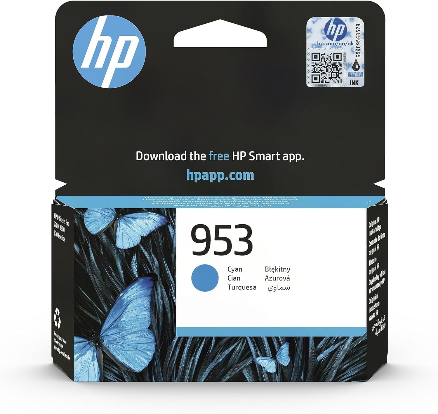 hp-953-ciano-f6u12ae-original-ink-cartridge-630-pages-compatible-with-officejet- image 1